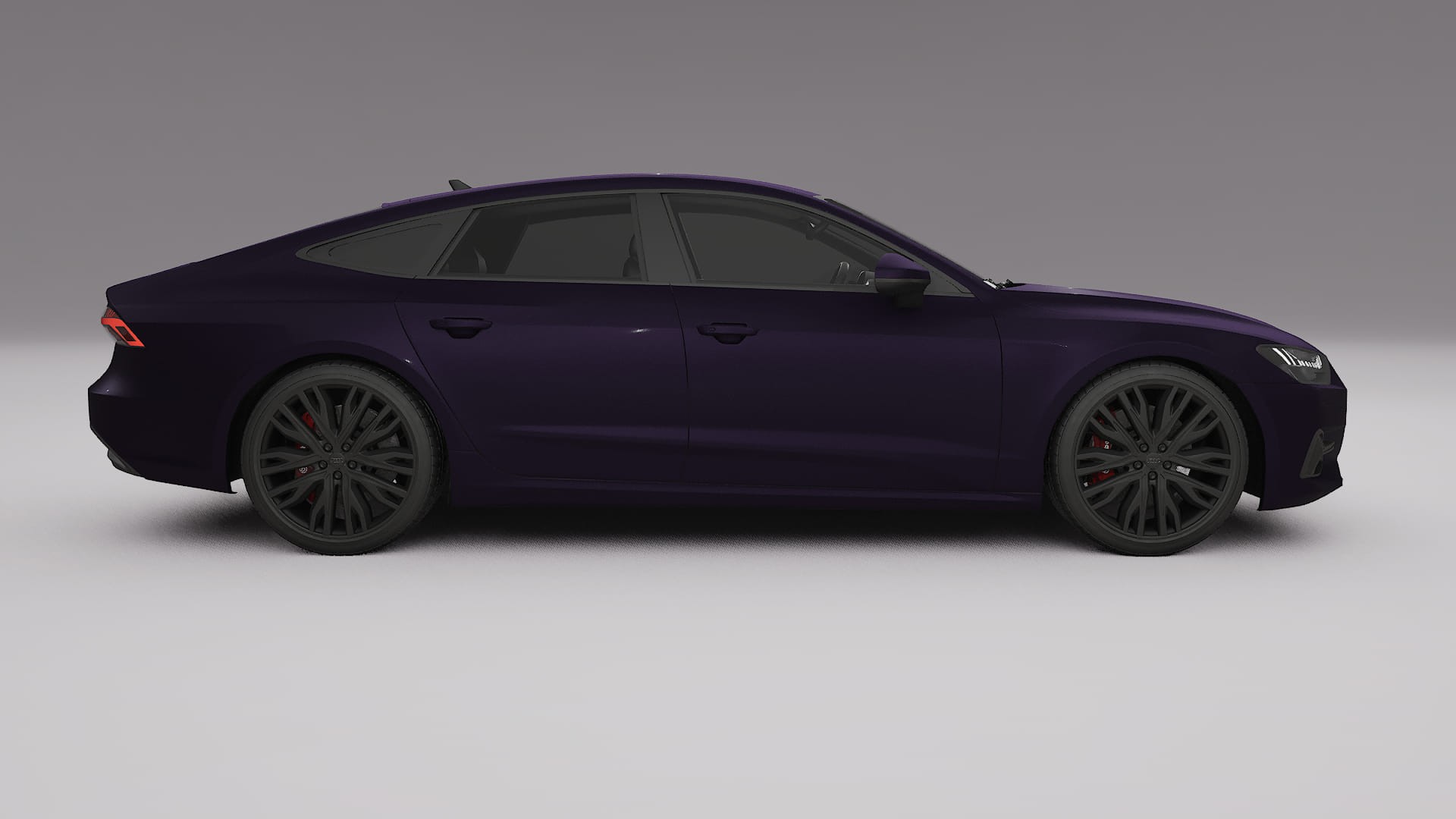 Audi A7 C8 Sportback prefacelift pre LCI TPU Lackskyddsfilm | VIOLET Färgskiftande PPF – Komplett Förskuret Kit