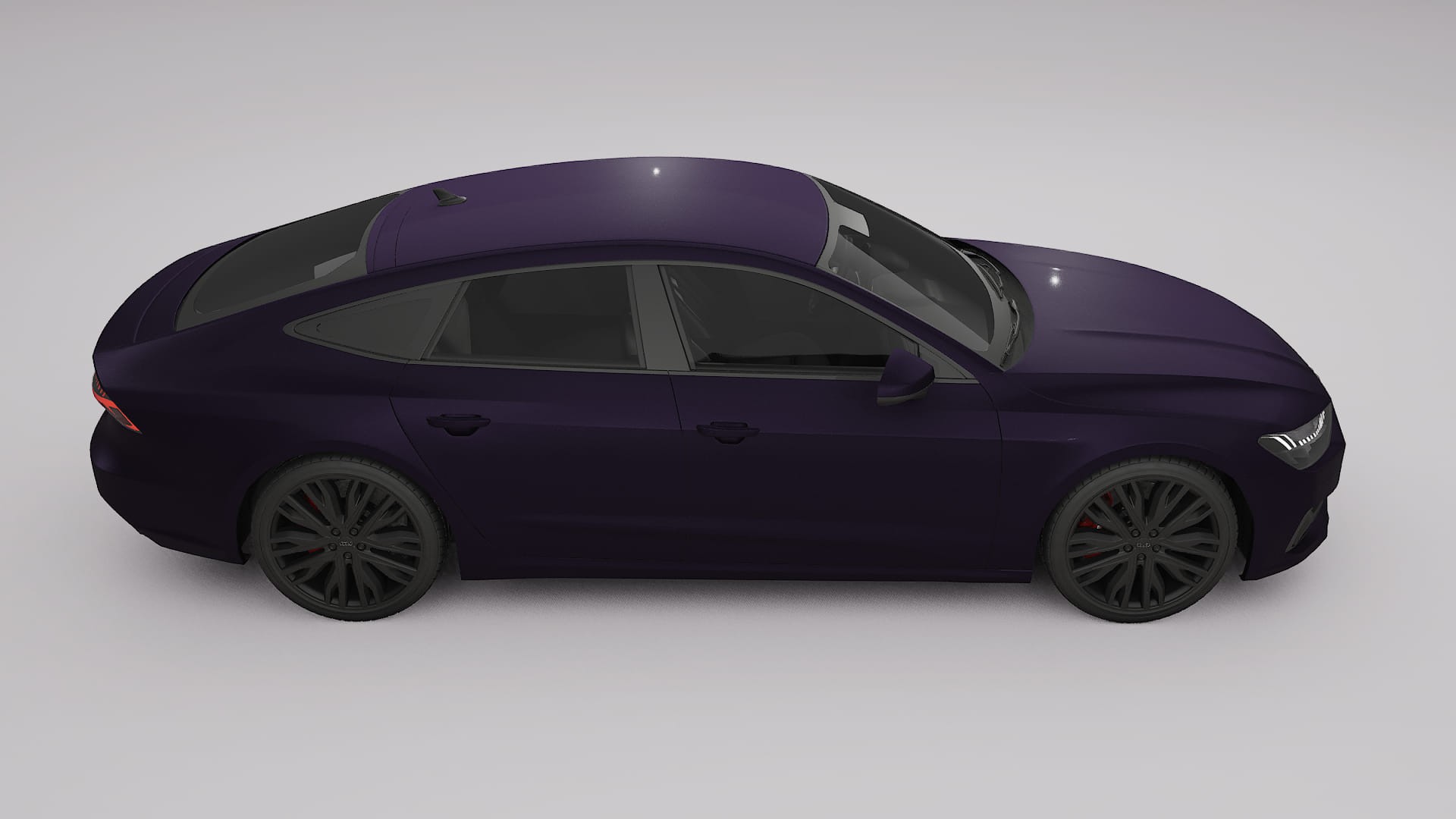 Audi A7 C8 Sportback prefacelift pre LCI TPU Lackskyddsfilm | VIOLET Färgskiftande PPF – Komplett Förskuret Kit