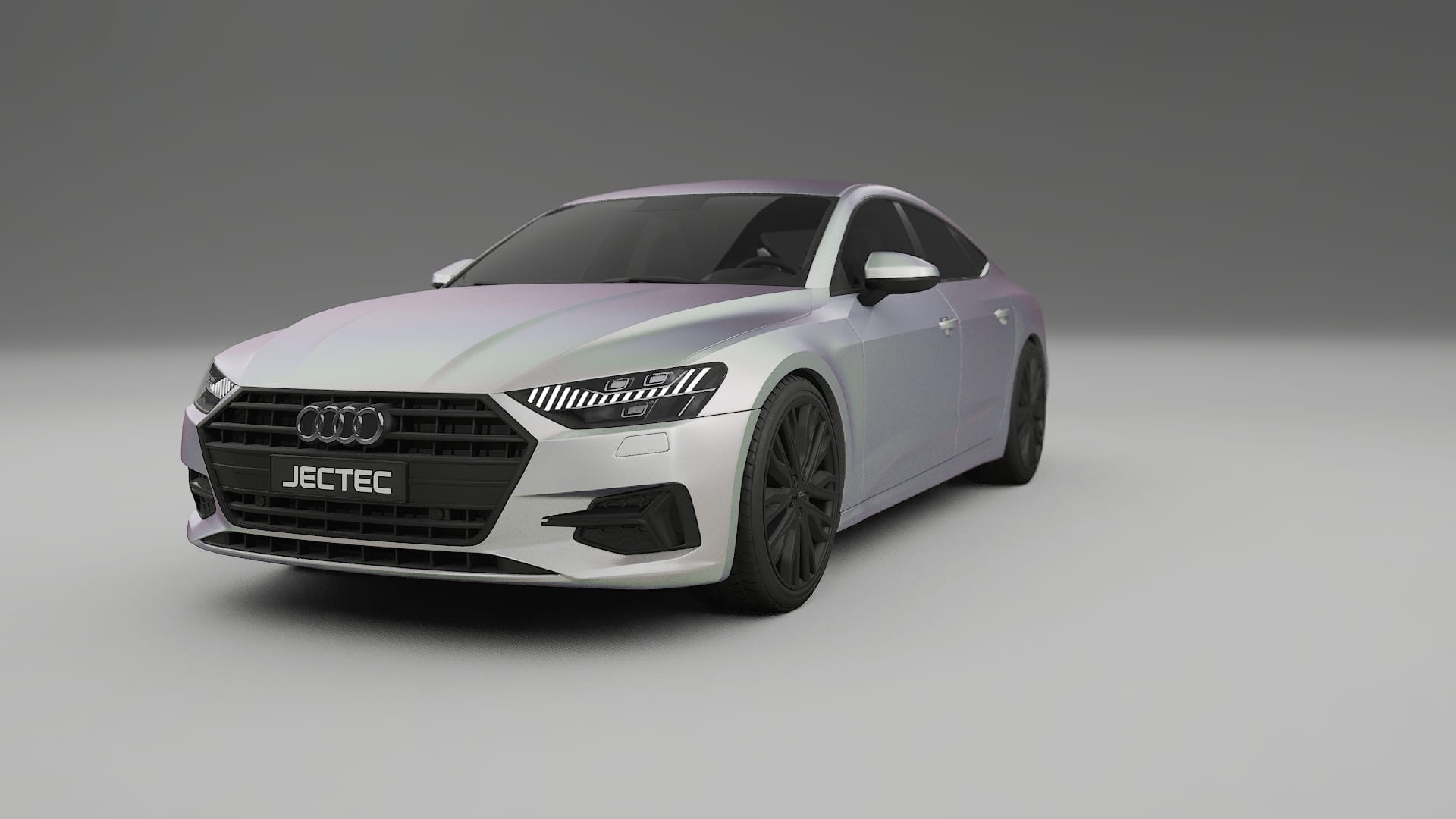 Audi A7 C8 Sportback prefacelift pre LCI TPU Lackskyddsfilm | NEBULA Färgskiftande PPF – Komplett Förskuret Kit
