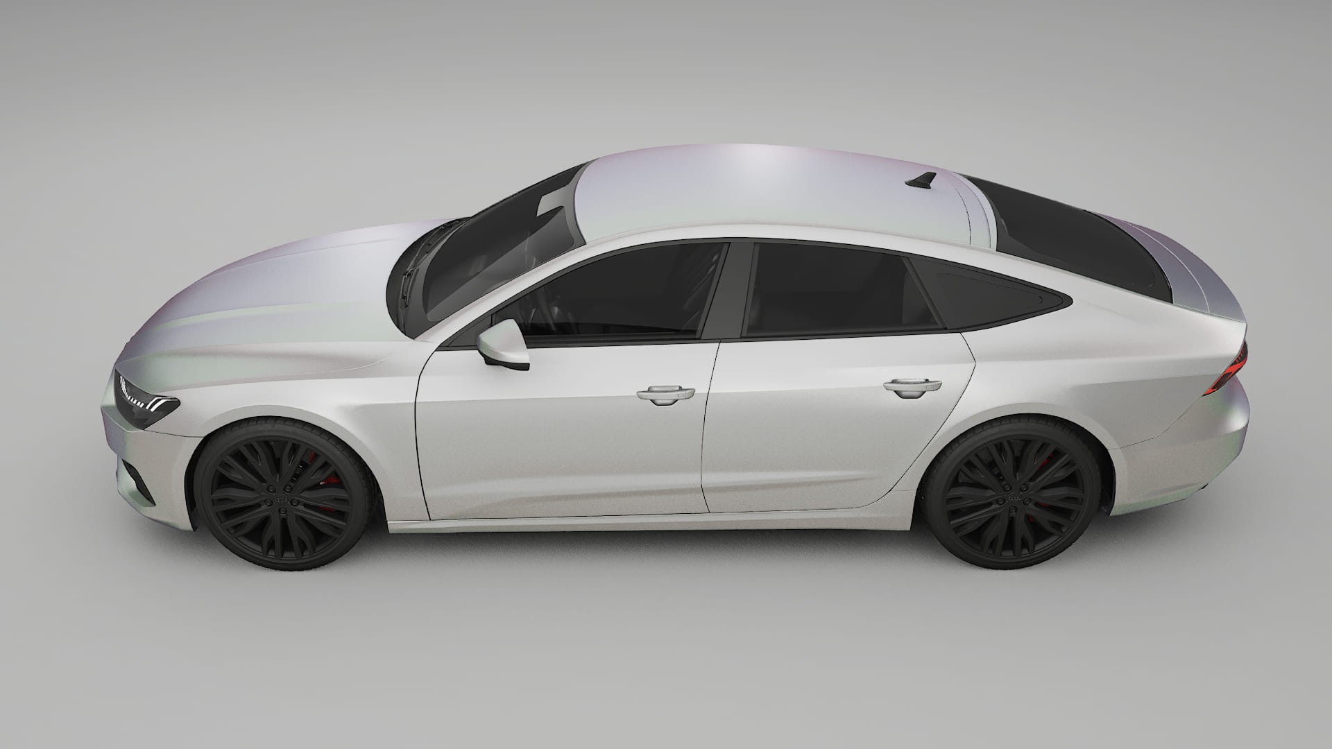 Audi A7 C8 Sportback prefacelift pre LCI TPU Lackskyddsfilm | NEBULA Färgskiftande PPF – Komplett Förskuret Kit