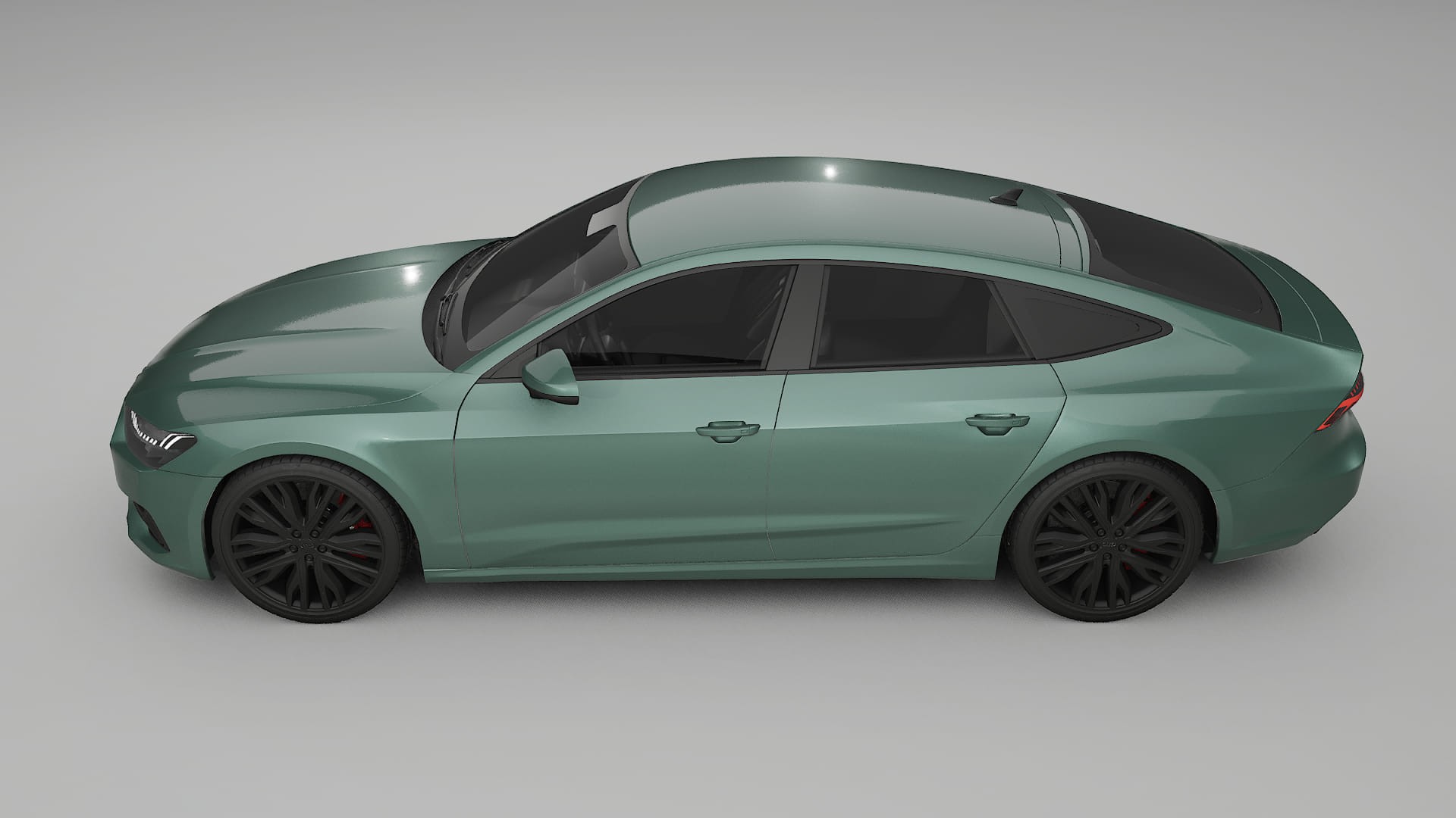 Audi A7 C8 Sportback prefacelift pre LCI TPU Lackskyddsfilm | EVERGREEN Färgskiftande PPF – Komplett Förskuret Kit