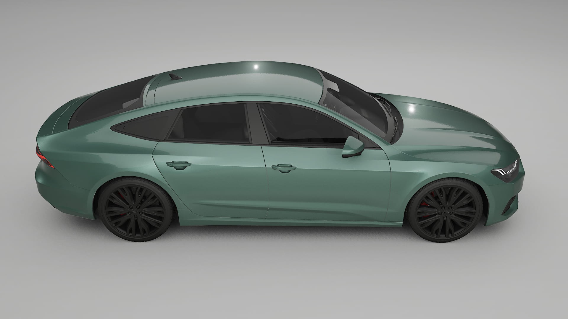 Audi A7 C8 Sportback prefacelift pre LCI TPU Lackskyddsfilm | EVERGREEN Färgskiftande PPF – Komplett Förskuret Kit