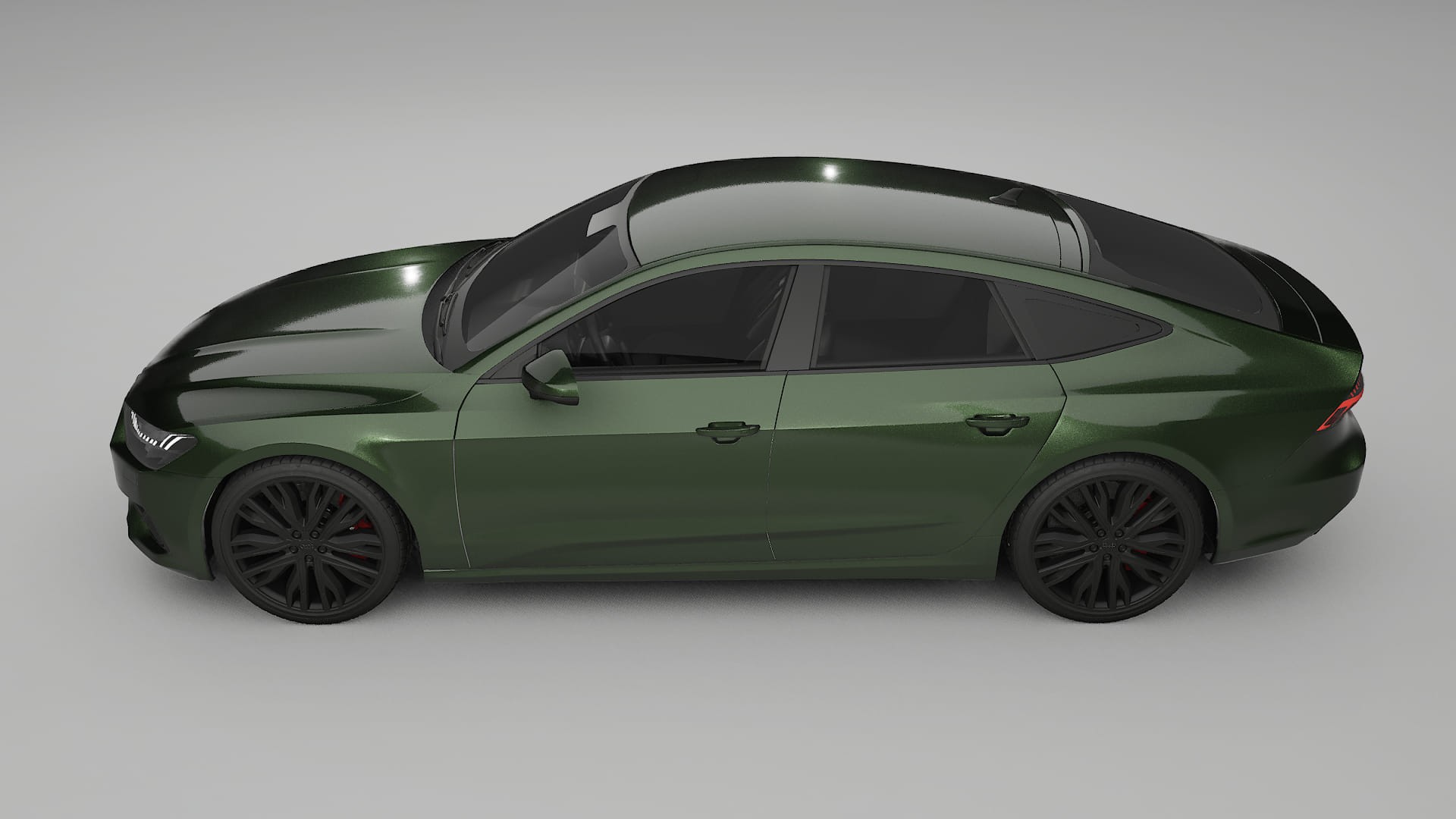 Audi A7 C8 Sportback prefacelift pre LCI TPU Lackskyddsfilm | LAGOON Färgskiftande PPF – Komplett Förskuret Kit