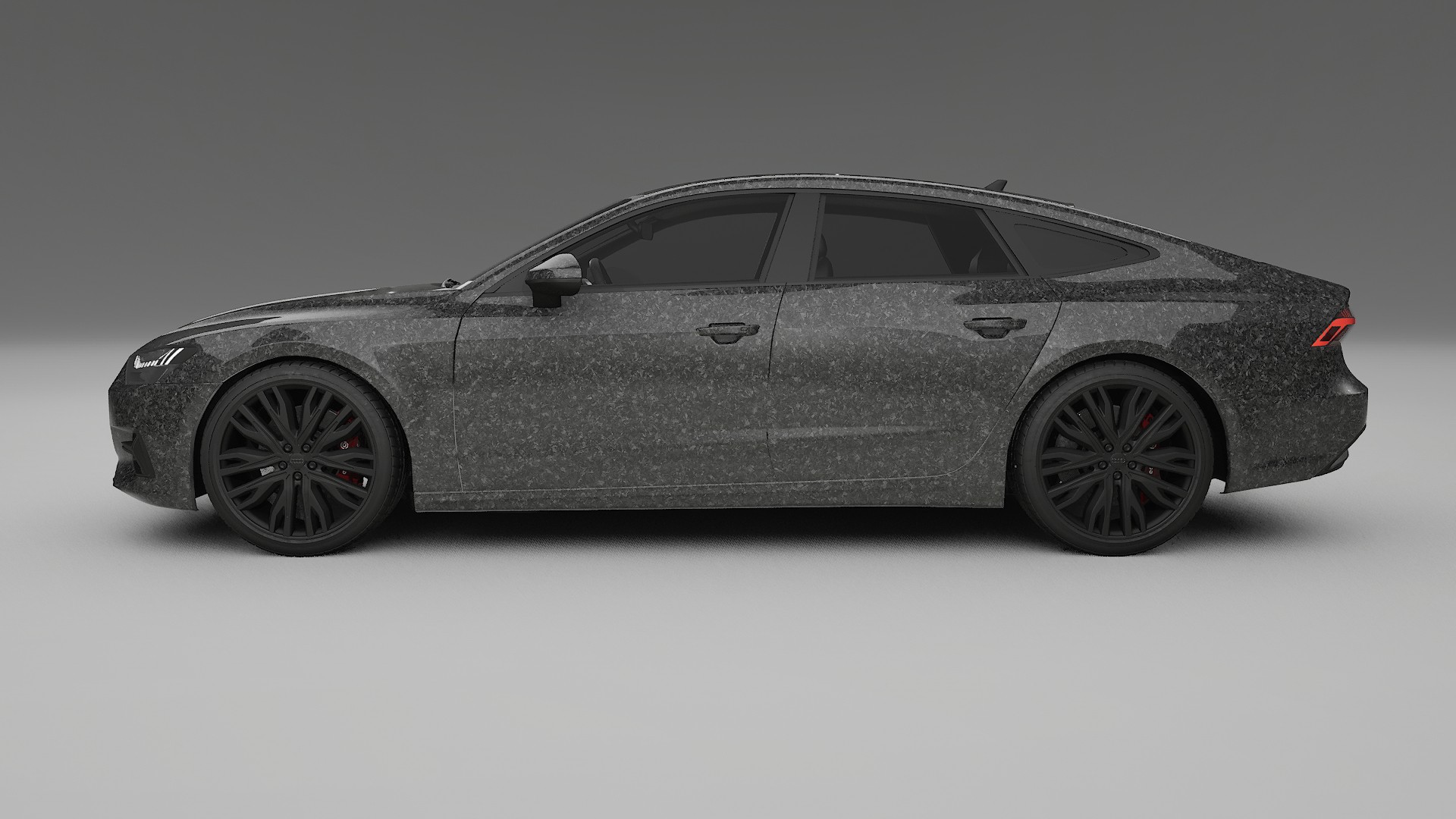 Audi A7 C8 Sportback prefacelift pre LCI TPU Lackskyddsfilm | FORGED S Färgskiftande PPF – Komplett Förskuret Kit