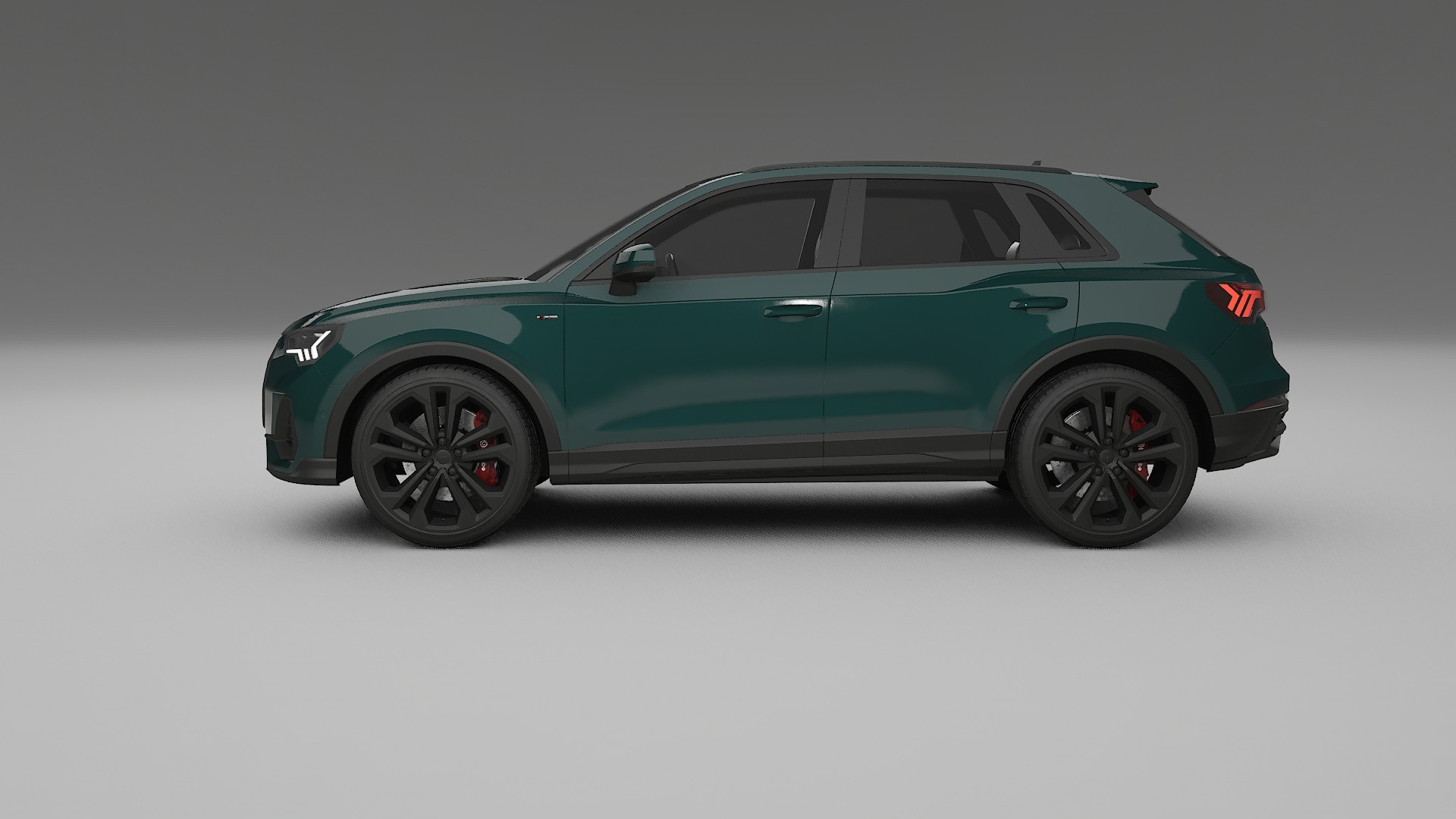 Audi Q3 S Line F3 TPU Lackskyddsfilm | INFERNO Färgskiftande PPF – Komplett Förskuret Kit