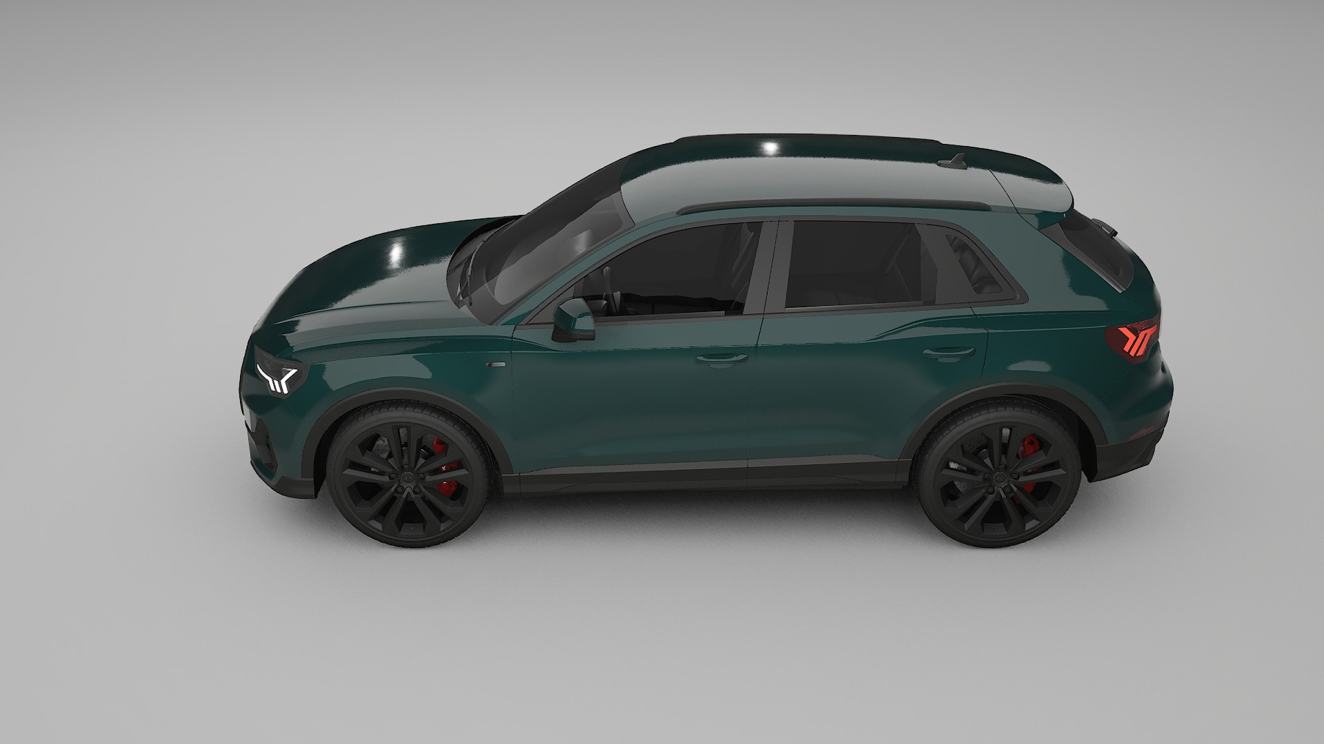 Audi Q3 S Line F3 TPU Lackskyddsfilm | INFERNO Färgskiftande PPF – Komplett Förskuret Kit