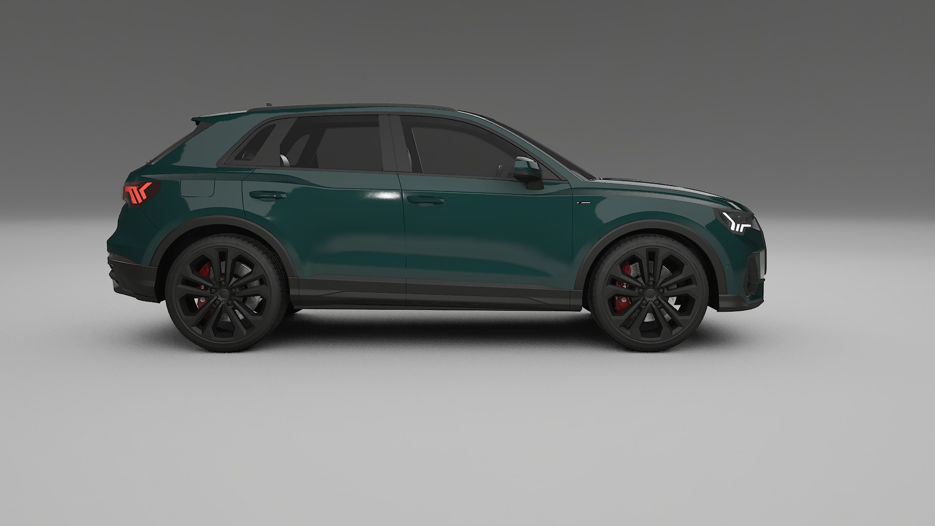 Audi Q3 S Line F3 TPU Lackskyddsfilm | INFERNO Färgskiftande PPF – Komplett Förskuret Kit