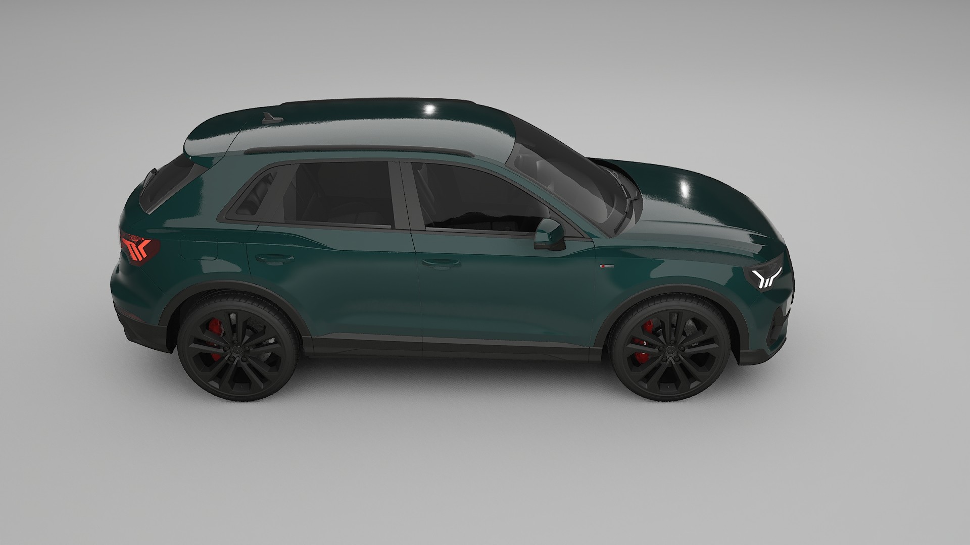 Audi Q3 S Line F3 TPU Lackskyddsfilm | INFERNO Färgskiftande PPF – Komplett Förskuret Kit