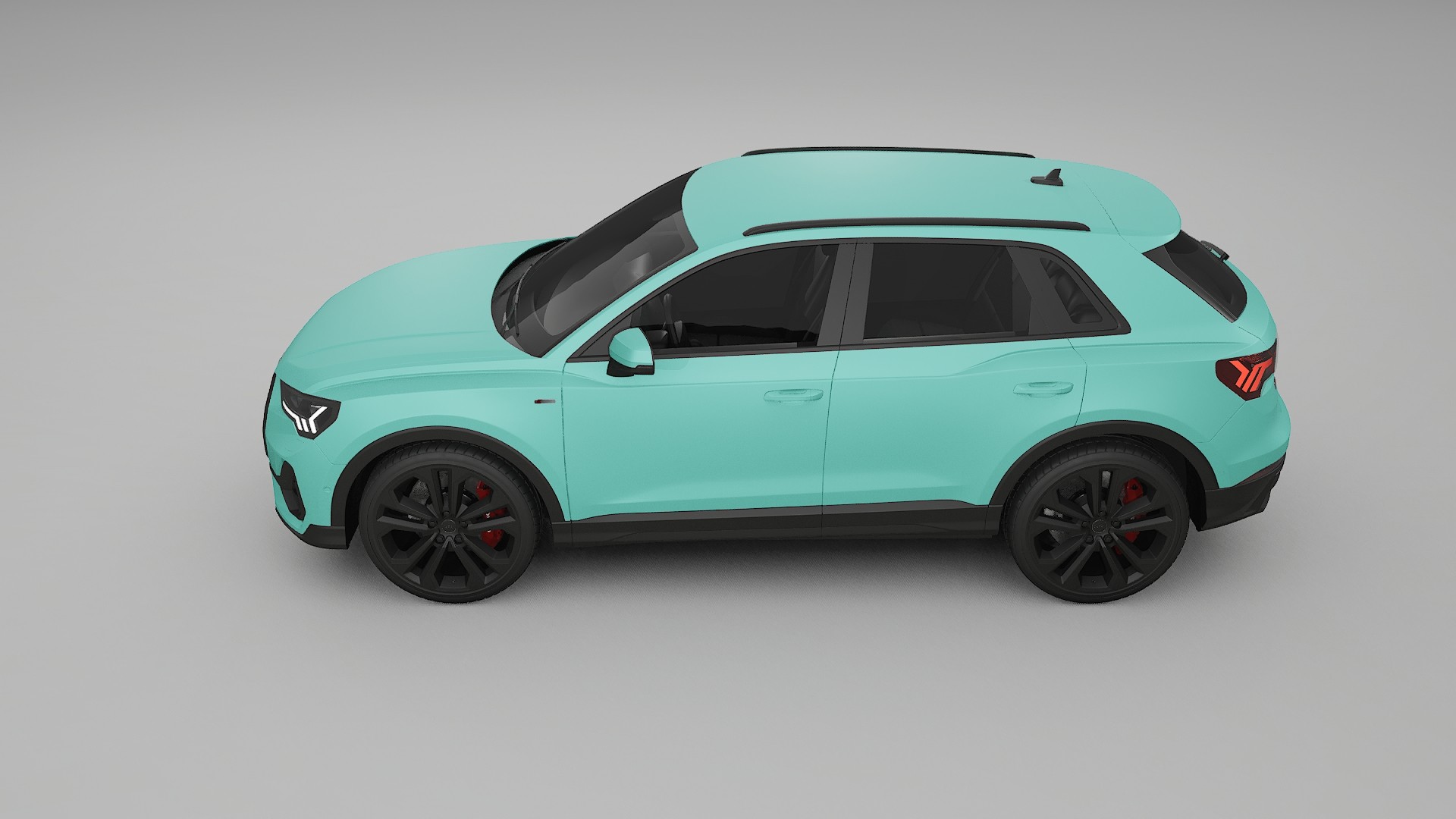 Audi Q3 S Line F3 TPU Lackskyddsfilm | FROST Färgskiftande PPF – Komplett Förskuret Kit