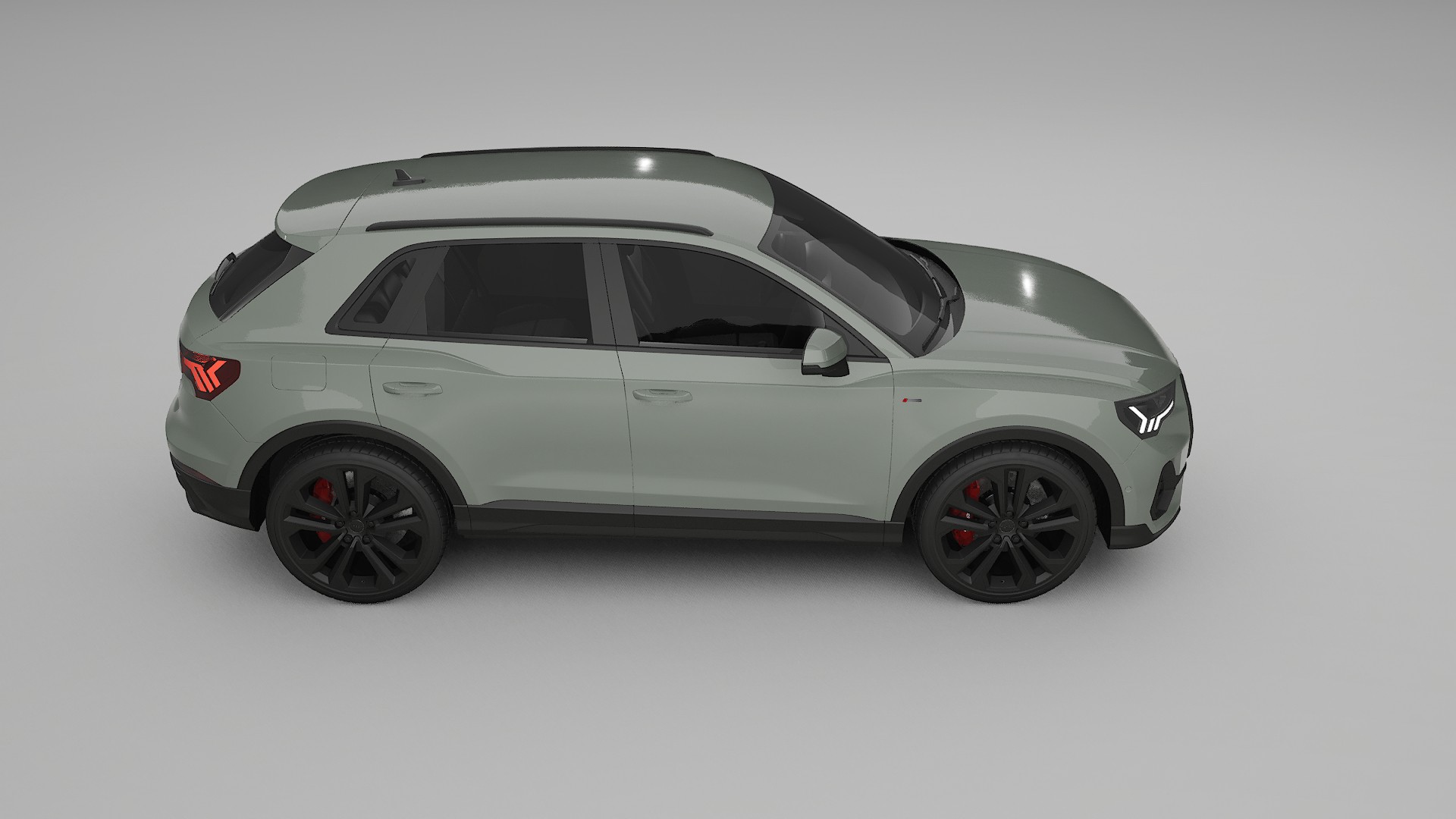 Audi Q3 S Line F3 TPU Lackskyddsfilm | SLATE Färgskiftande PPF – Komplett Förskuret Kit