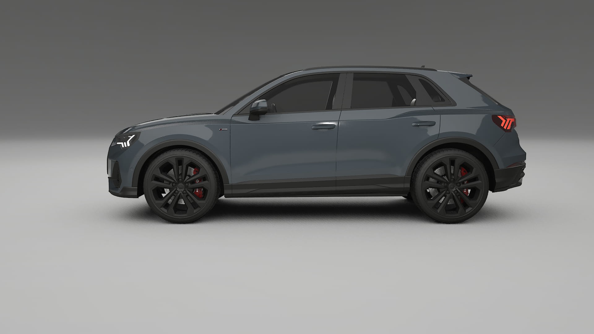 Audi Q3 S Line F3 TPU Lackskyddsfilm | GRANITE Färgskiftande PPF – Komplett Förskuret Kit