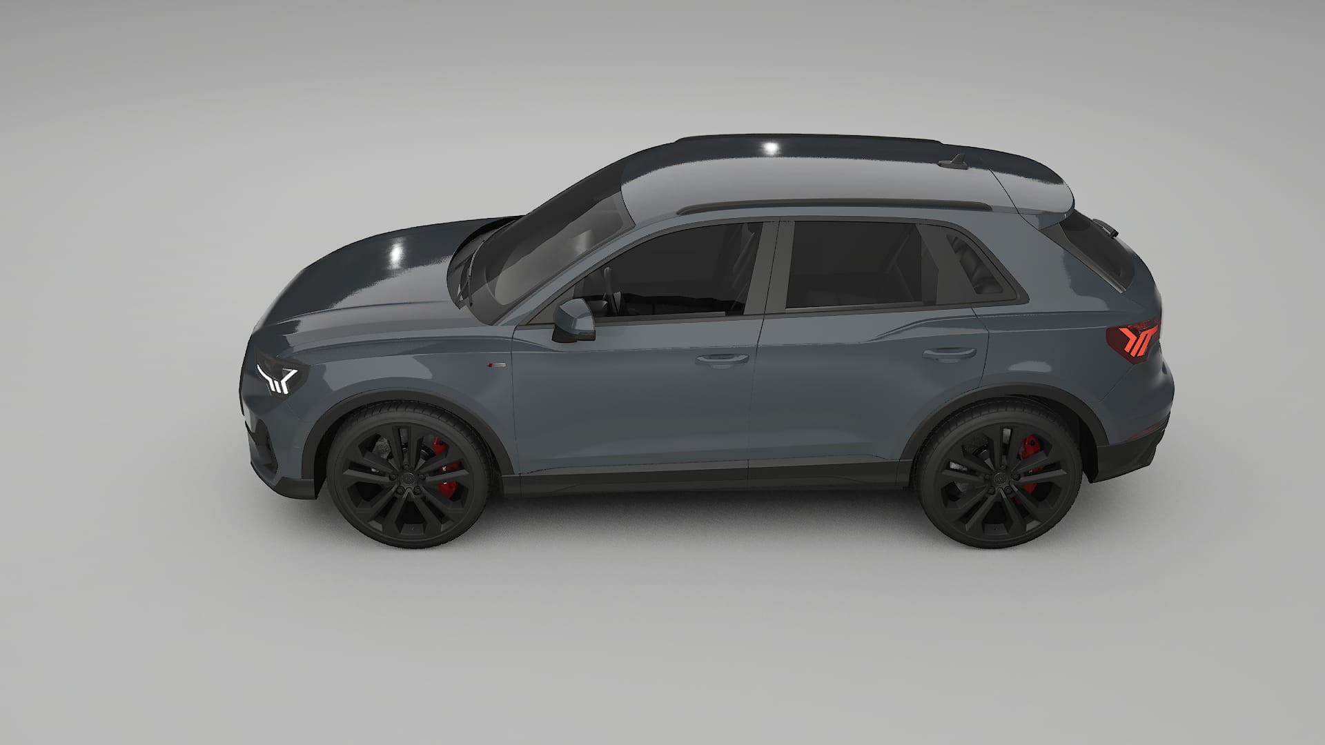 Audi Q3 S Line F3 TPU Lackskyddsfilm | GRANITE Färgskiftande PPF – Komplett Förskuret Kit