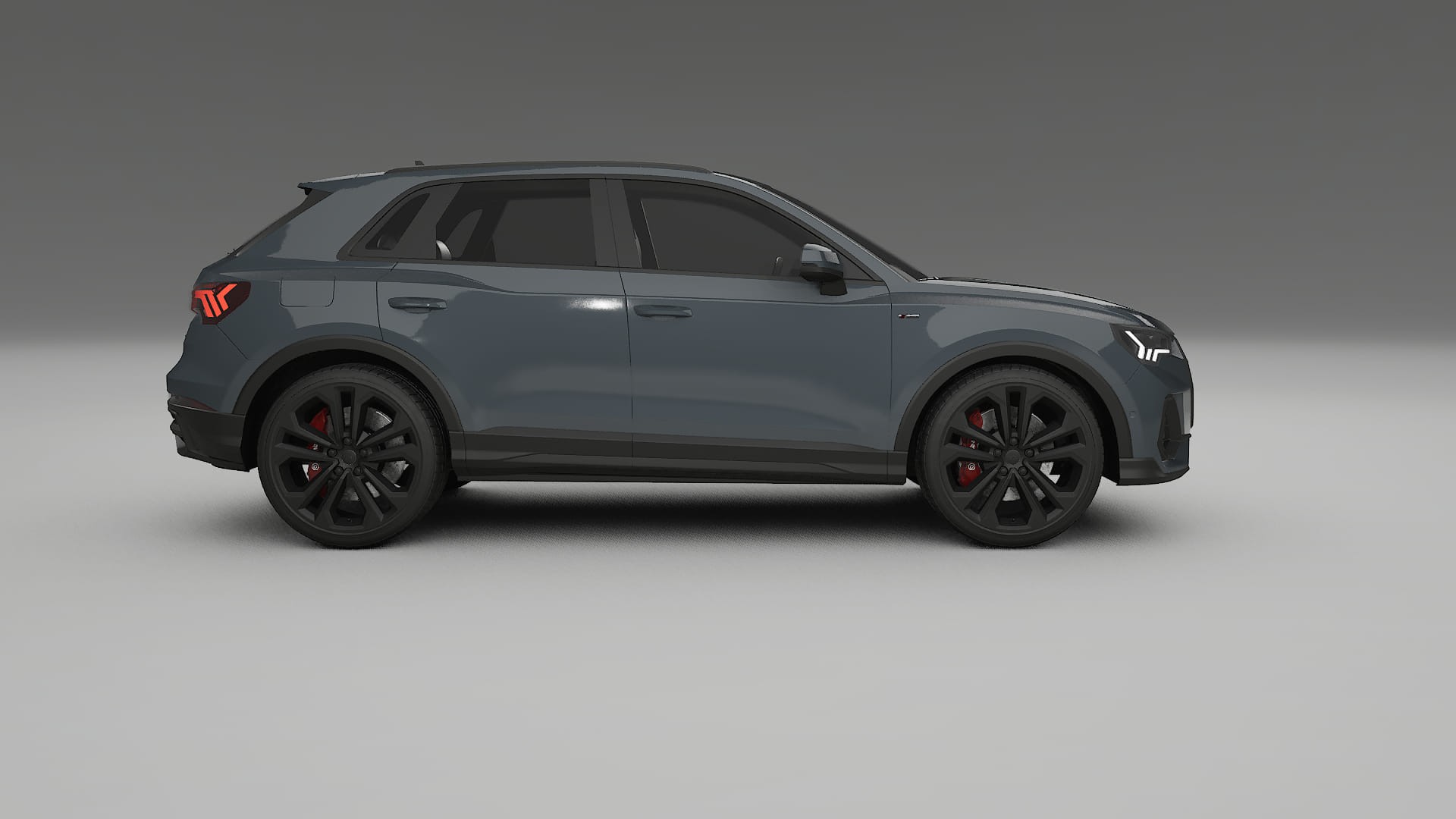 Audi Q3 S Line F3 TPU Lackskyddsfilm | GRANITE Färgskiftande PPF – Komplett Förskuret Kit