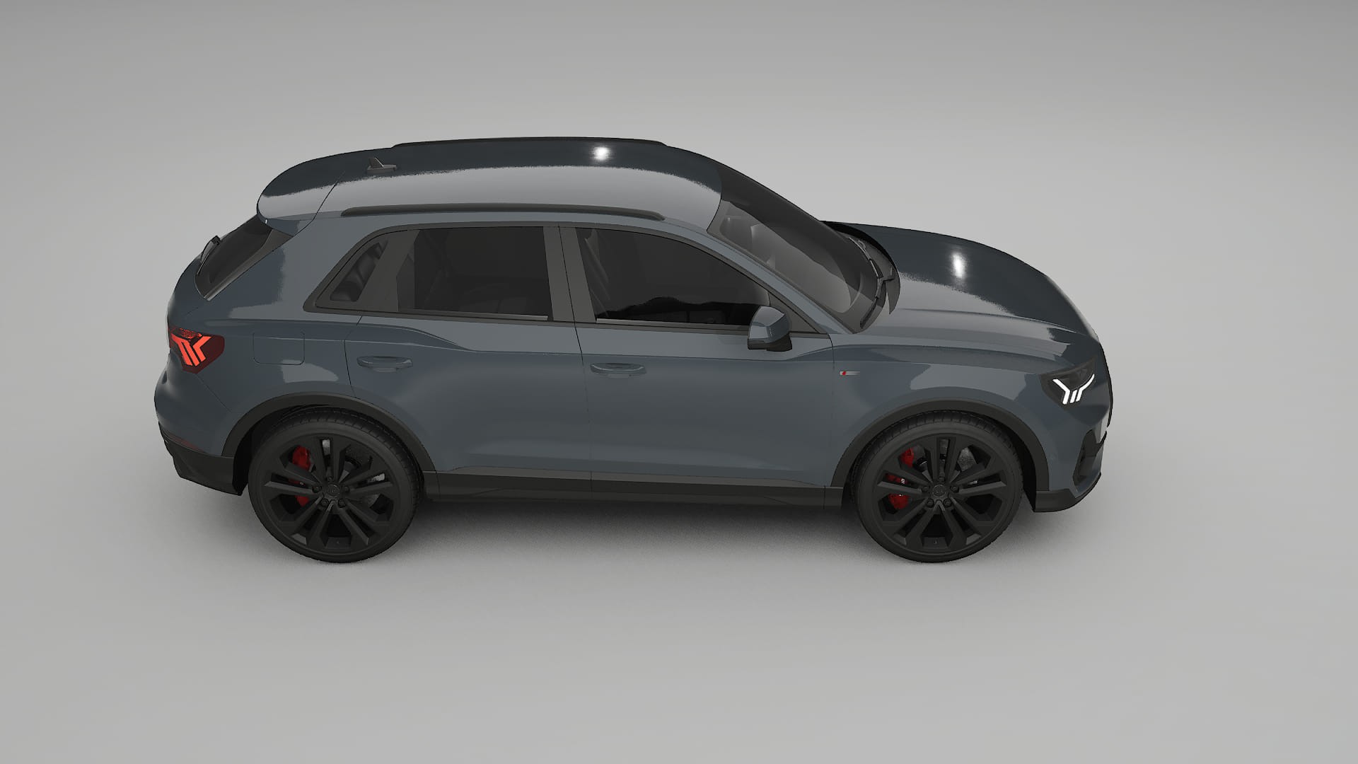 Audi Q3 S Line F3 TPU Lackskyddsfilm | GRANITE Färgskiftande PPF – Komplett Förskuret Kit