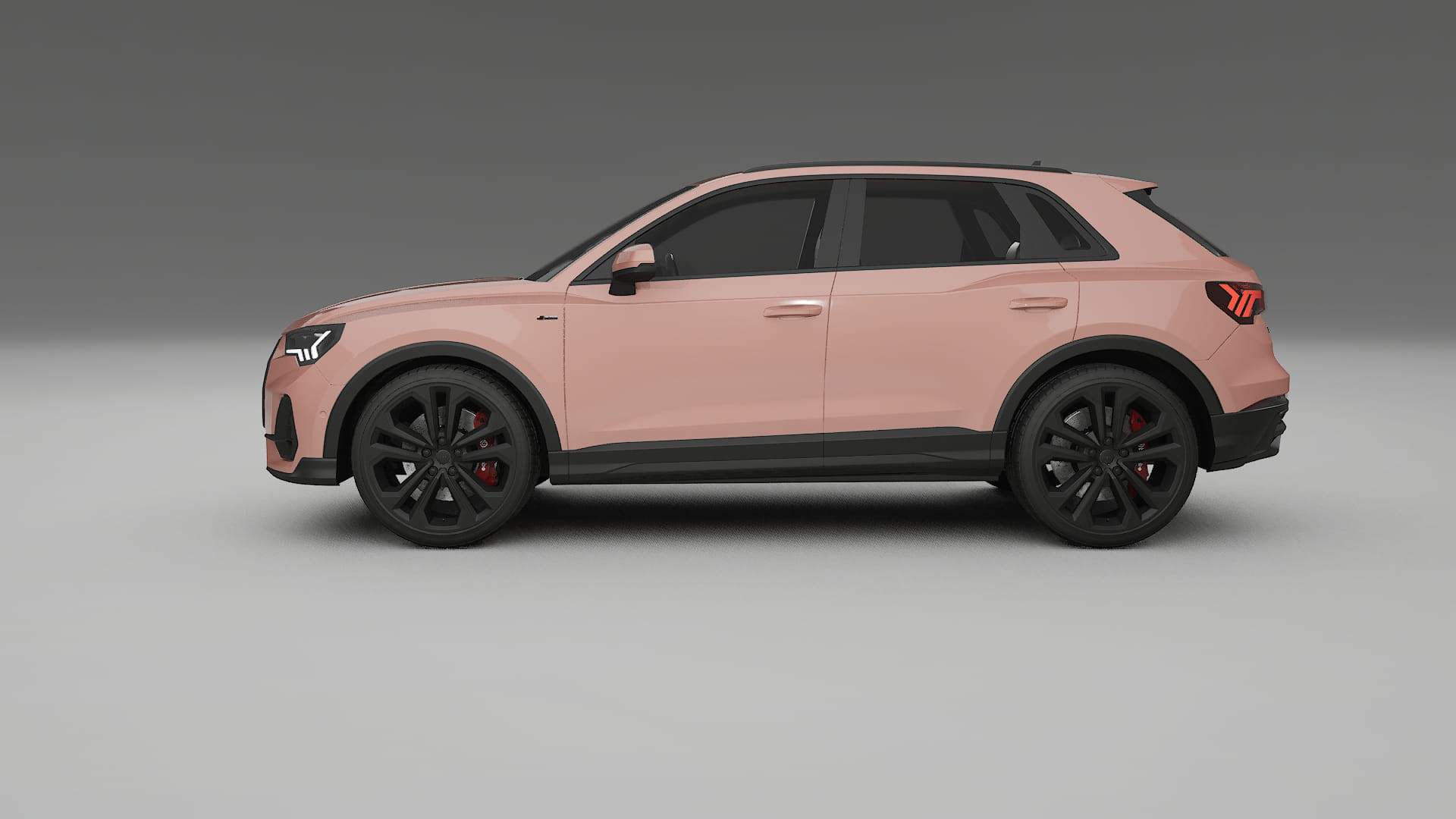 Audi Q3 S Line F3 TPU Lackskyddsfilm | BLUSH Färgskiftande PPF – Komplett Förskuret Kit