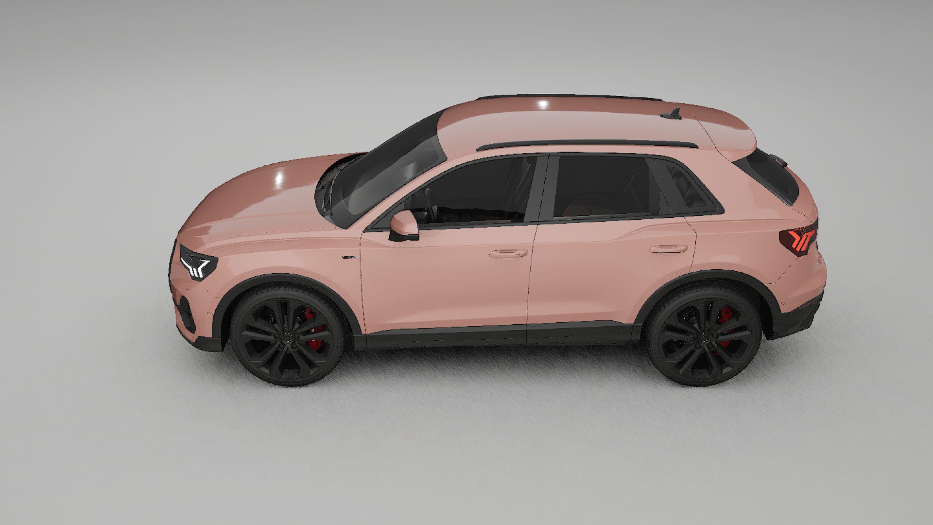 Audi Q3 S Line F3 TPU Lackskyddsfilm | BLUSH Färgskiftande PPF – Komplett Förskuret Kit