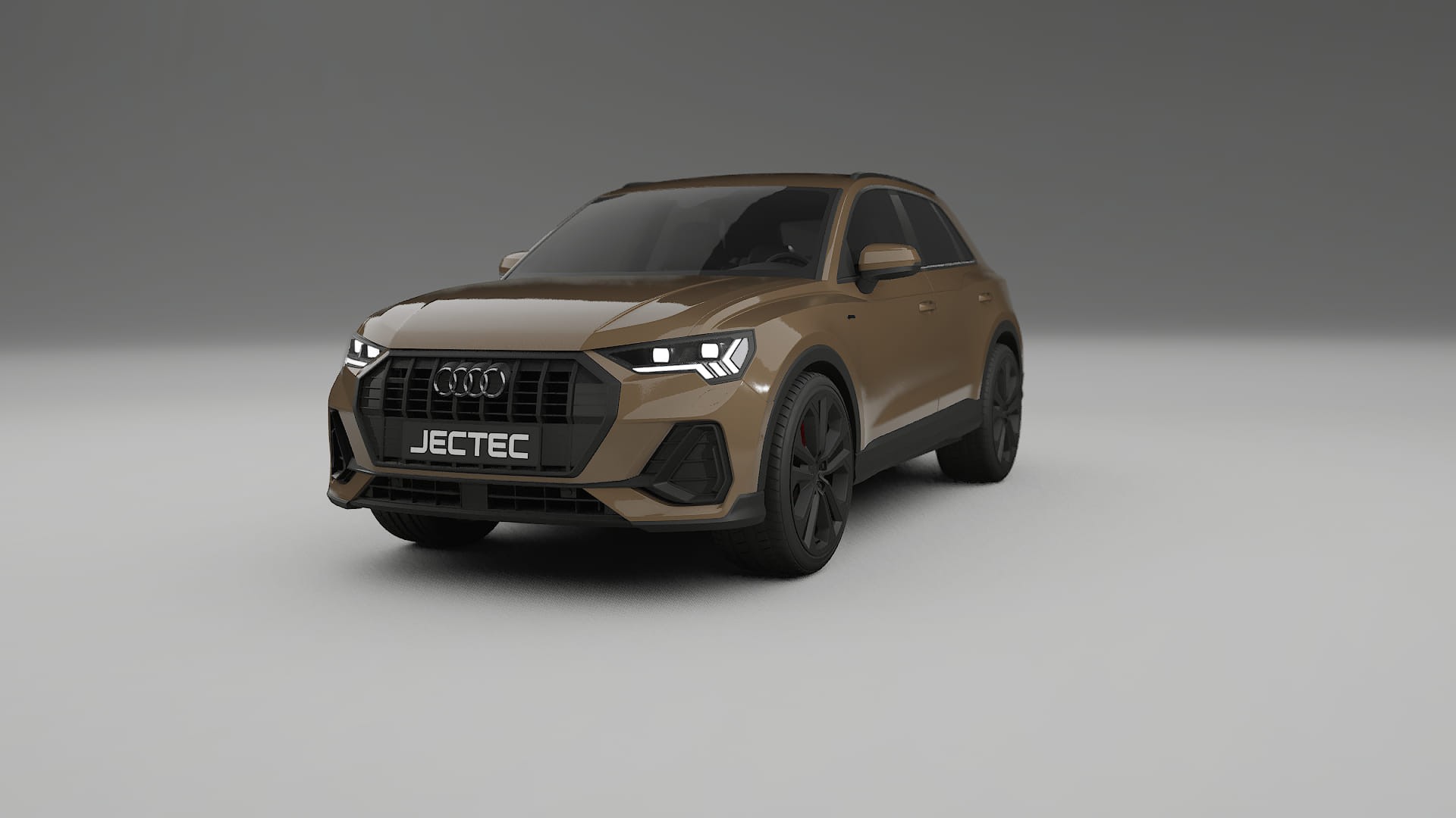 Audi Q3 S Line F3 TPU Lackskyddsfilm | SAHARA Färgskiftande PPF – Komplett Förskuret Kit