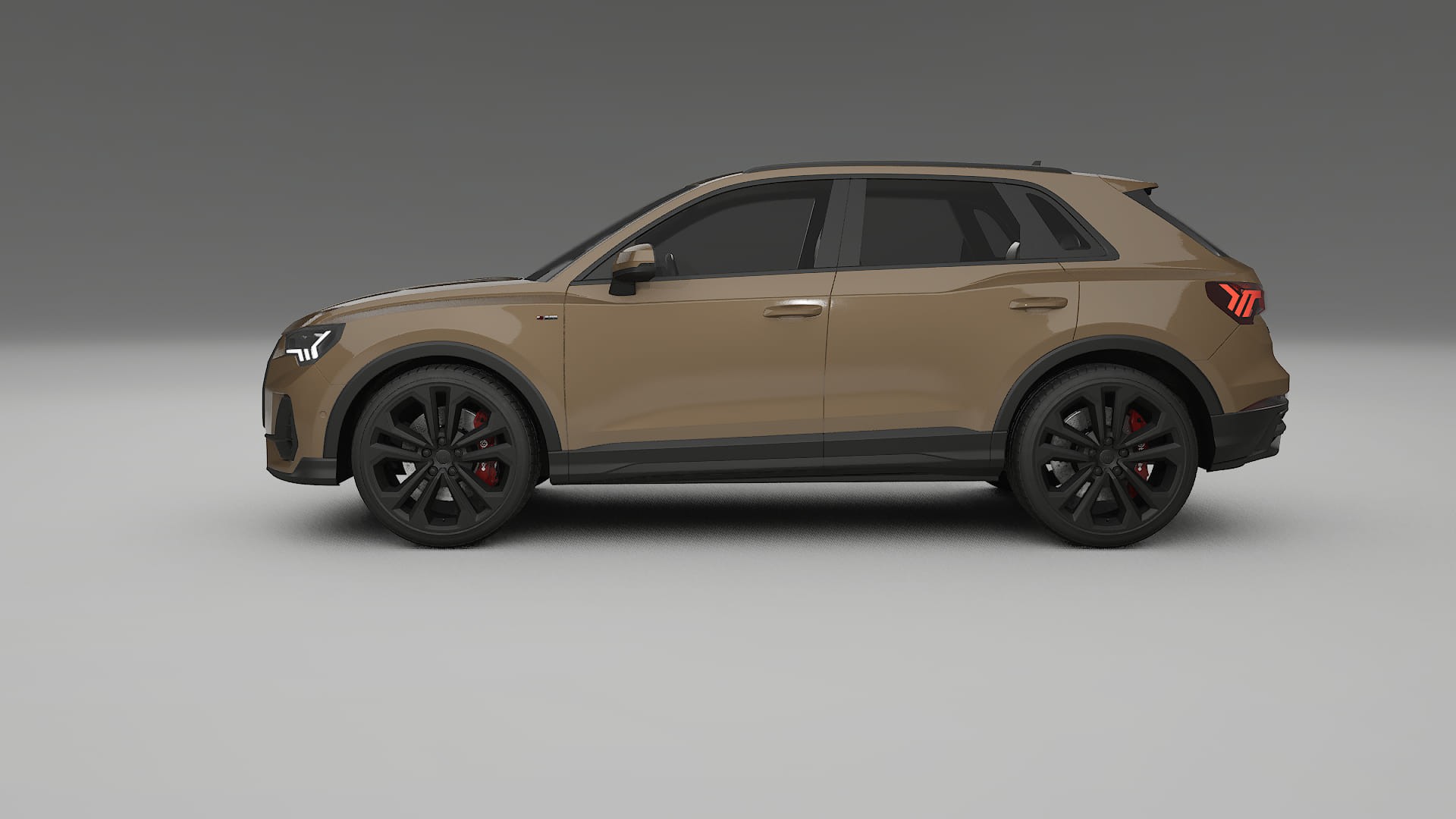 Audi Q3 S Line F3 TPU Lackskyddsfilm | SAHARA Färgskiftande PPF – Komplett Förskuret Kit