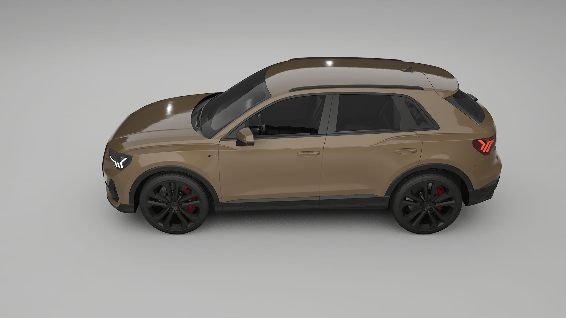 Audi Q3 S Line F3 TPU Lackskyddsfilm | SAHARA Färgskiftande PPF – Komplett Förskuret Kit