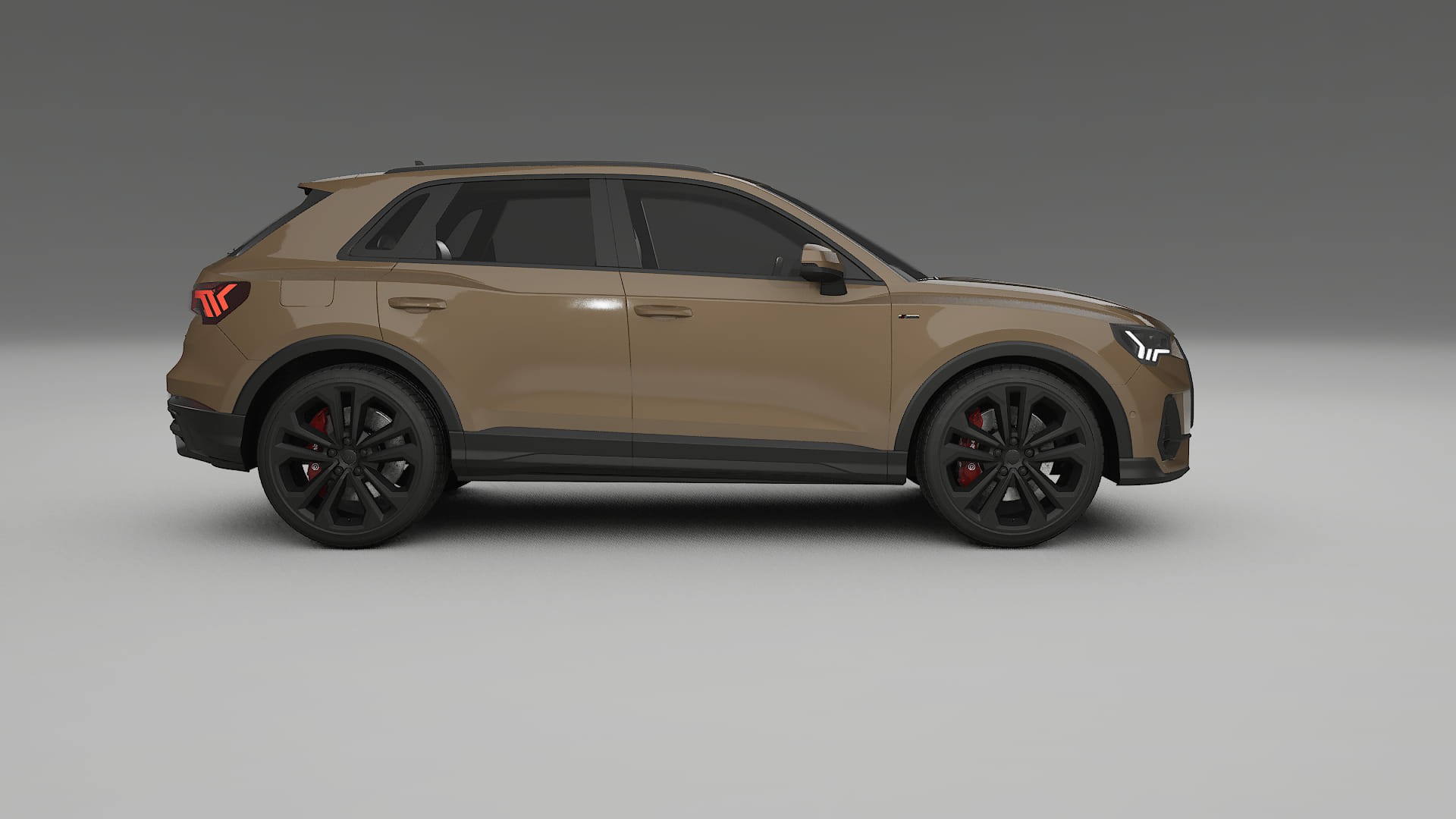 Audi Q3 S Line F3 TPU Lackskyddsfilm | SAHARA Färgskiftande PPF – Komplett Förskuret Kit