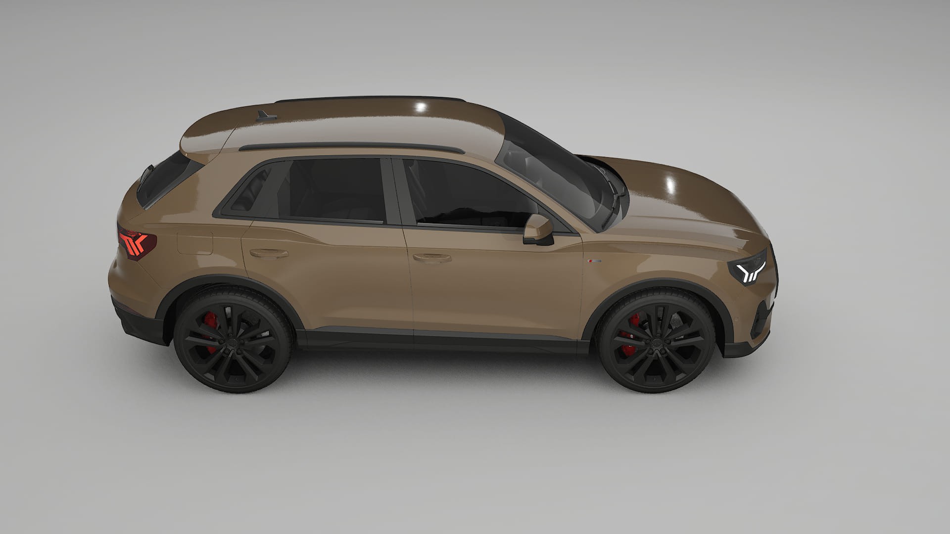 Audi Q3 S Line F3 TPU Lackskyddsfilm | SAHARA Färgskiftande PPF – Komplett Förskuret Kit