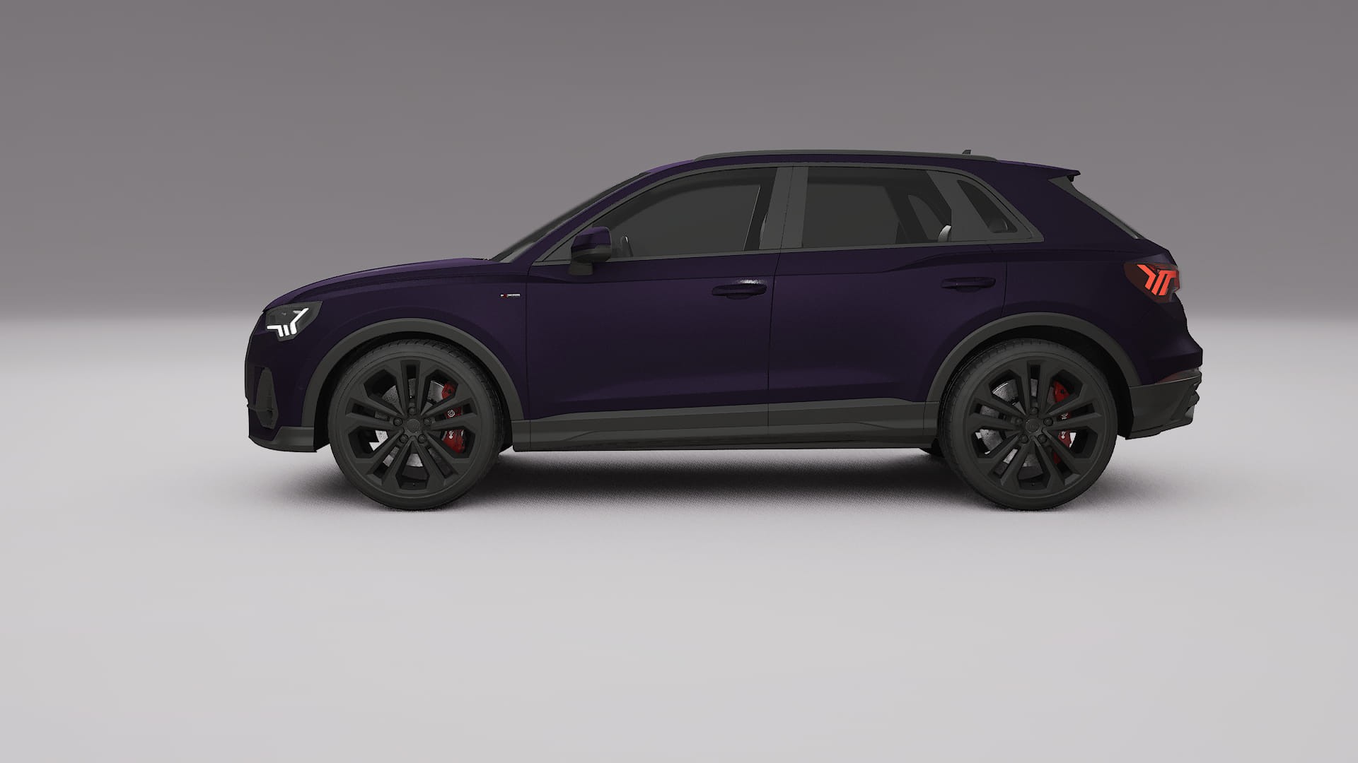 Audi Q3 S Line F3 TPU Lackskyddsfilm | VIOLET Färgskiftande PPF – Komplett Förskuret Kit