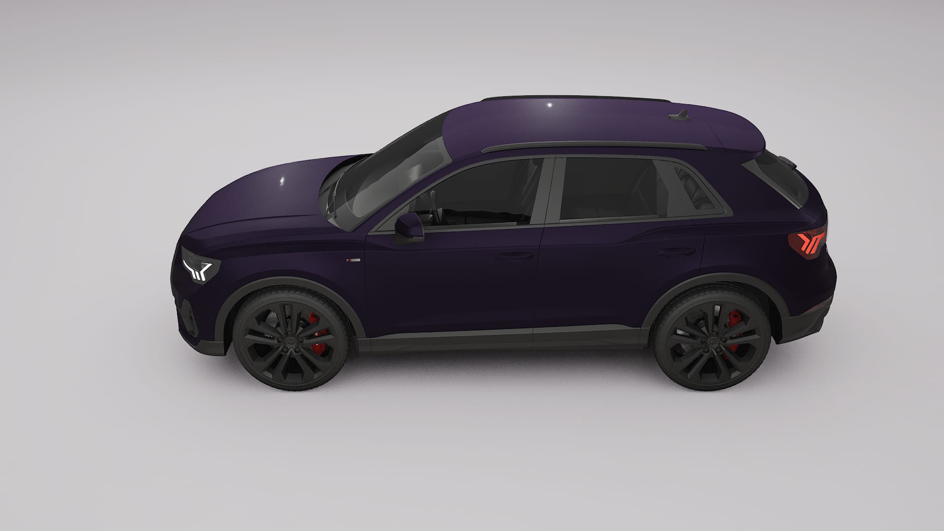 Audi Q3 S Line F3 TPU Lackskyddsfilm | VIOLET Färgskiftande PPF – Komplett Förskuret Kit