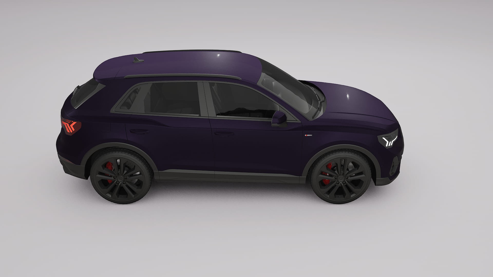Audi Q3 S Line F3 TPU Lackskyddsfilm | VIOLET Färgskiftande PPF – Komplett Förskuret Kit