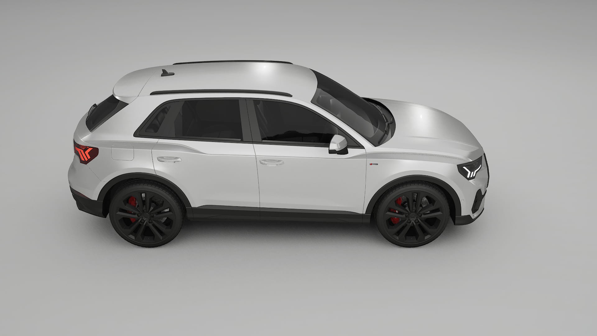 Audi Q3 S Line F3 TPU Lackskyddsfilm | OPAL Färgskiftande PPF – Komplett Förskuret Kit