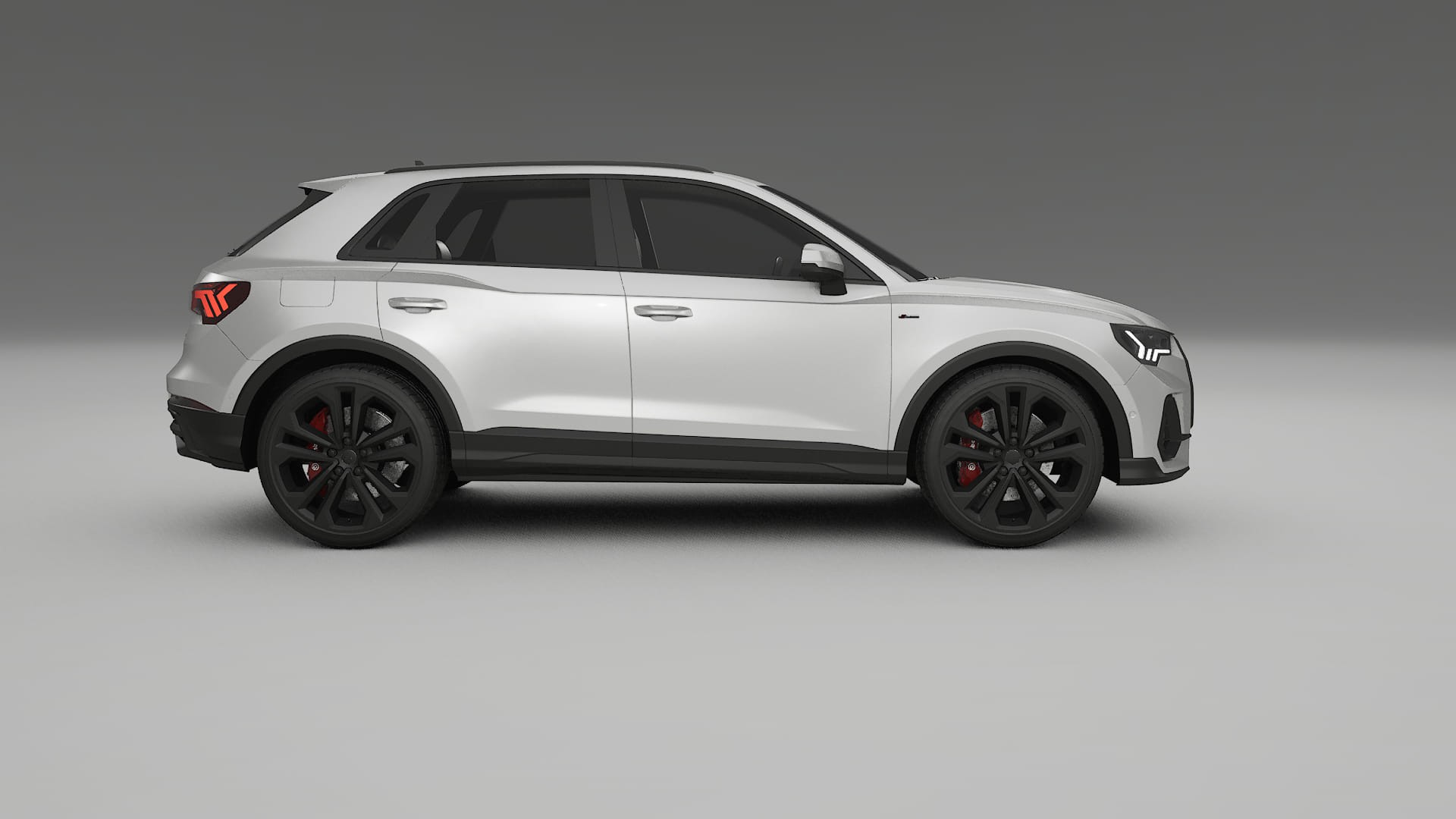 Audi Q3 S Line F3 TPU Lackskyddsfilm | OPAL Färgskiftande PPF – Komplett Förskuret Kit
