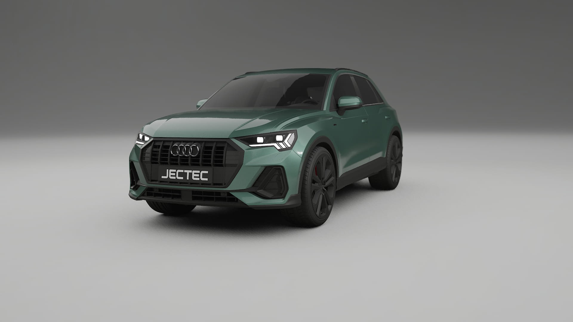 Audi Q3 S Line F3 TPU Lackskyddsfilm | EVERGREEN Färgskiftande PPF – Komplett Förskuret Kit