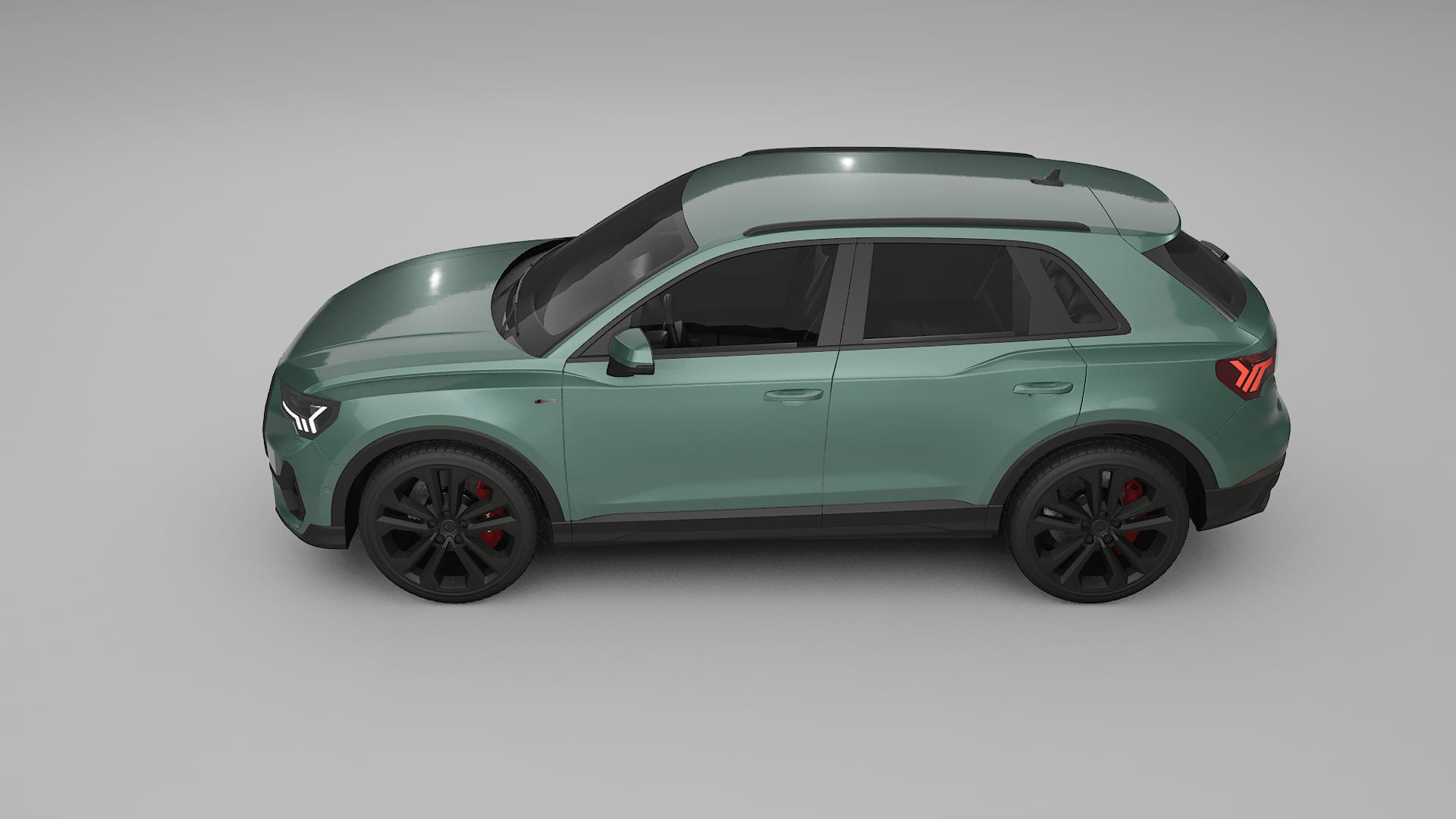 Audi Q3 S Line F3 TPU Lackskyddsfilm | EVERGREEN Färgskiftande PPF – Komplett Förskuret Kit