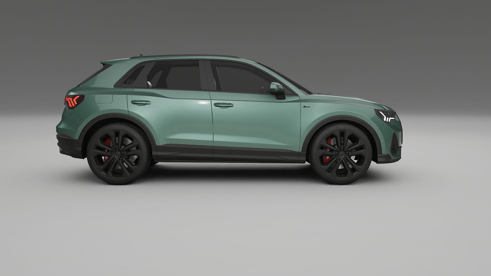 Audi Q3 S Line F3 TPU Lackskyddsfilm | EVERGREEN Färgskiftande PPF – Komplett Förskuret Kit