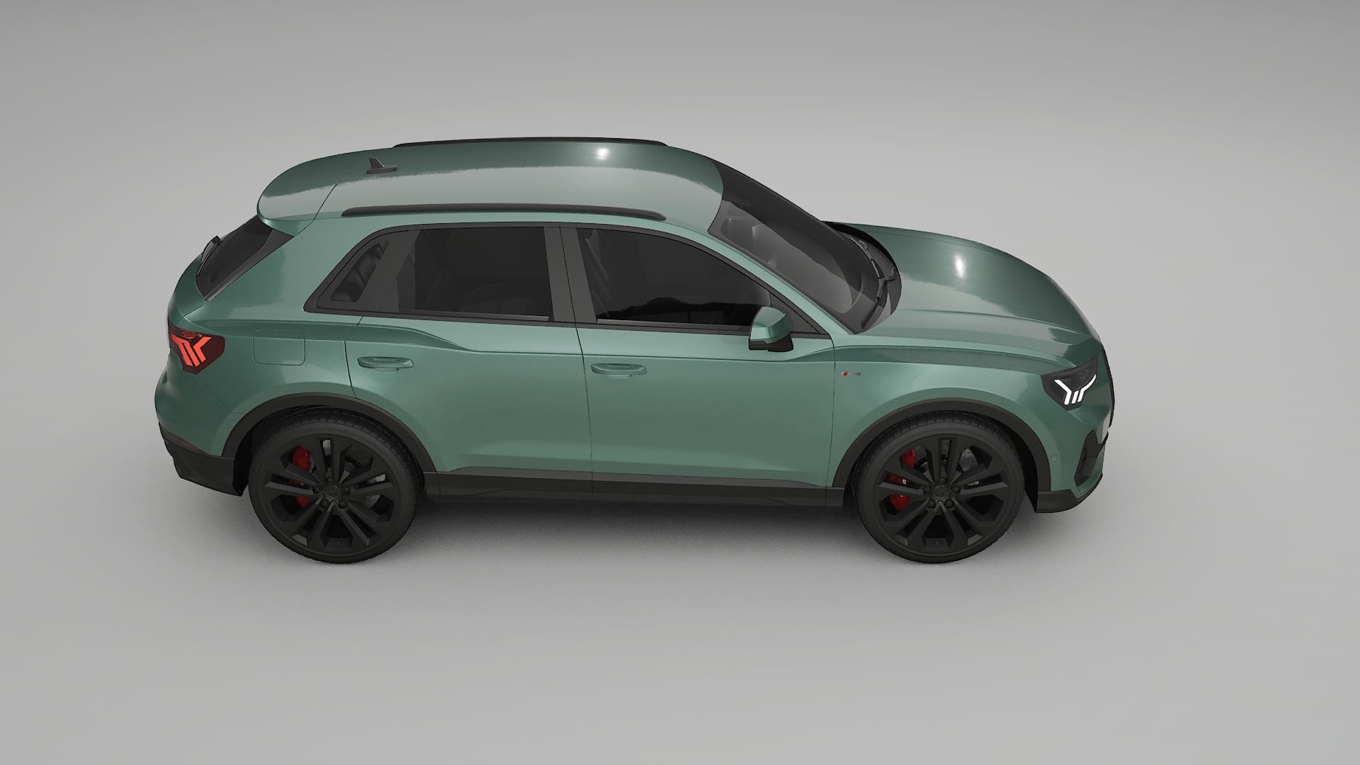 Audi Q3 S Line F3 TPU Lackskyddsfilm | EVERGREEN Färgskiftande PPF – Komplett Förskuret Kit