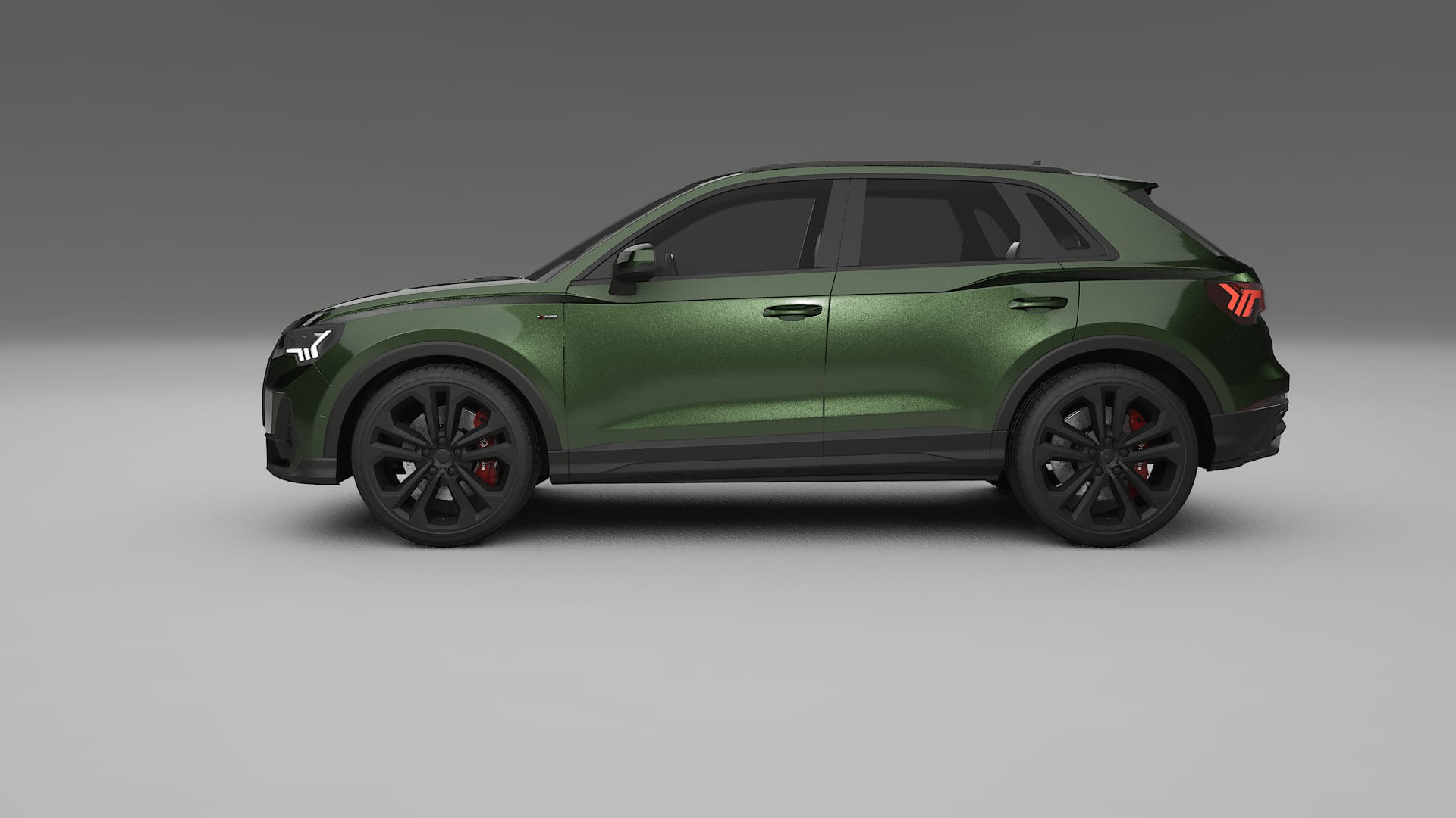 Audi Q3 S Line F3 TPU Lackskyddsfilm | LAGOON Färgskiftande PPF – Komplett Förskuret Kit