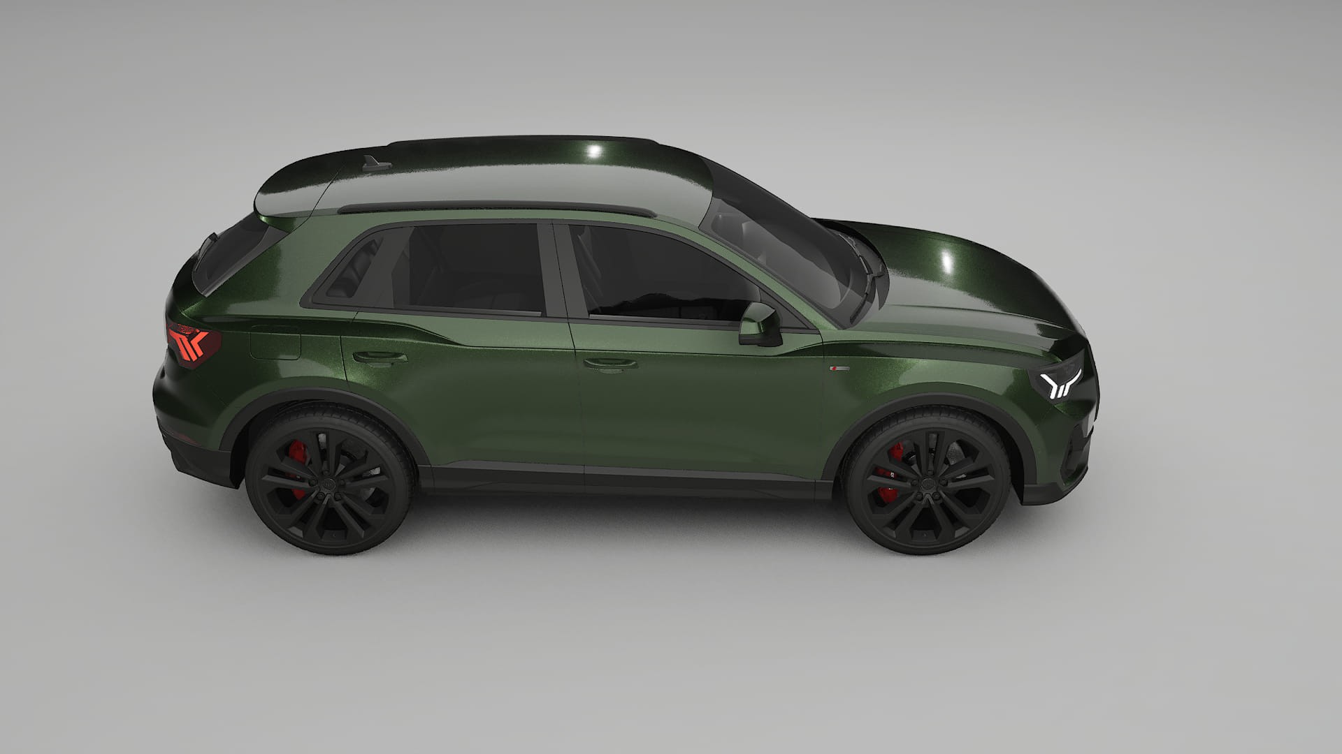 Audi Q3 S Line F3 TPU Lackskyddsfilm | LAGOON Färgskiftande PPF – Komplett Förskuret Kit