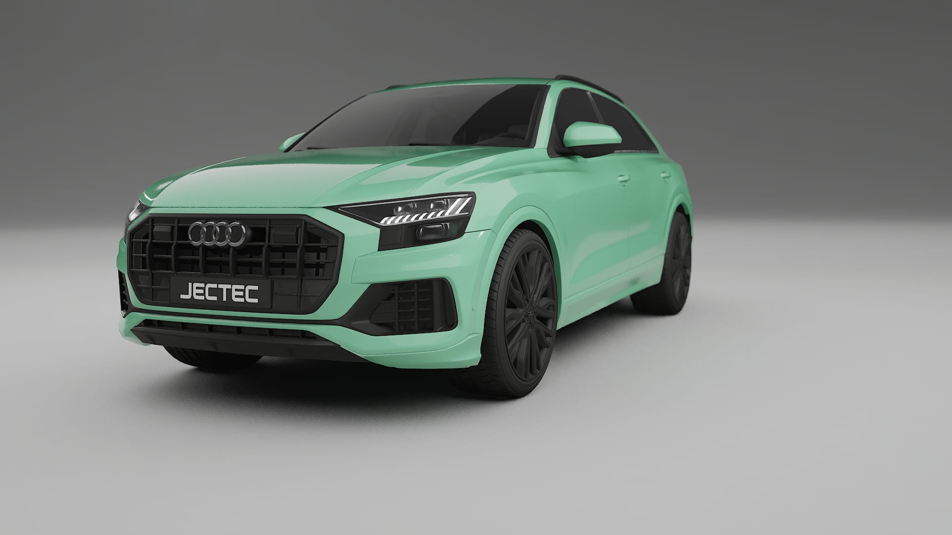Audi Q8 F1 prefacelift pre LCI TPU Lackskyddsfilm | DUSTY Färgskiftande PPF – Komplett Förskuret Kit