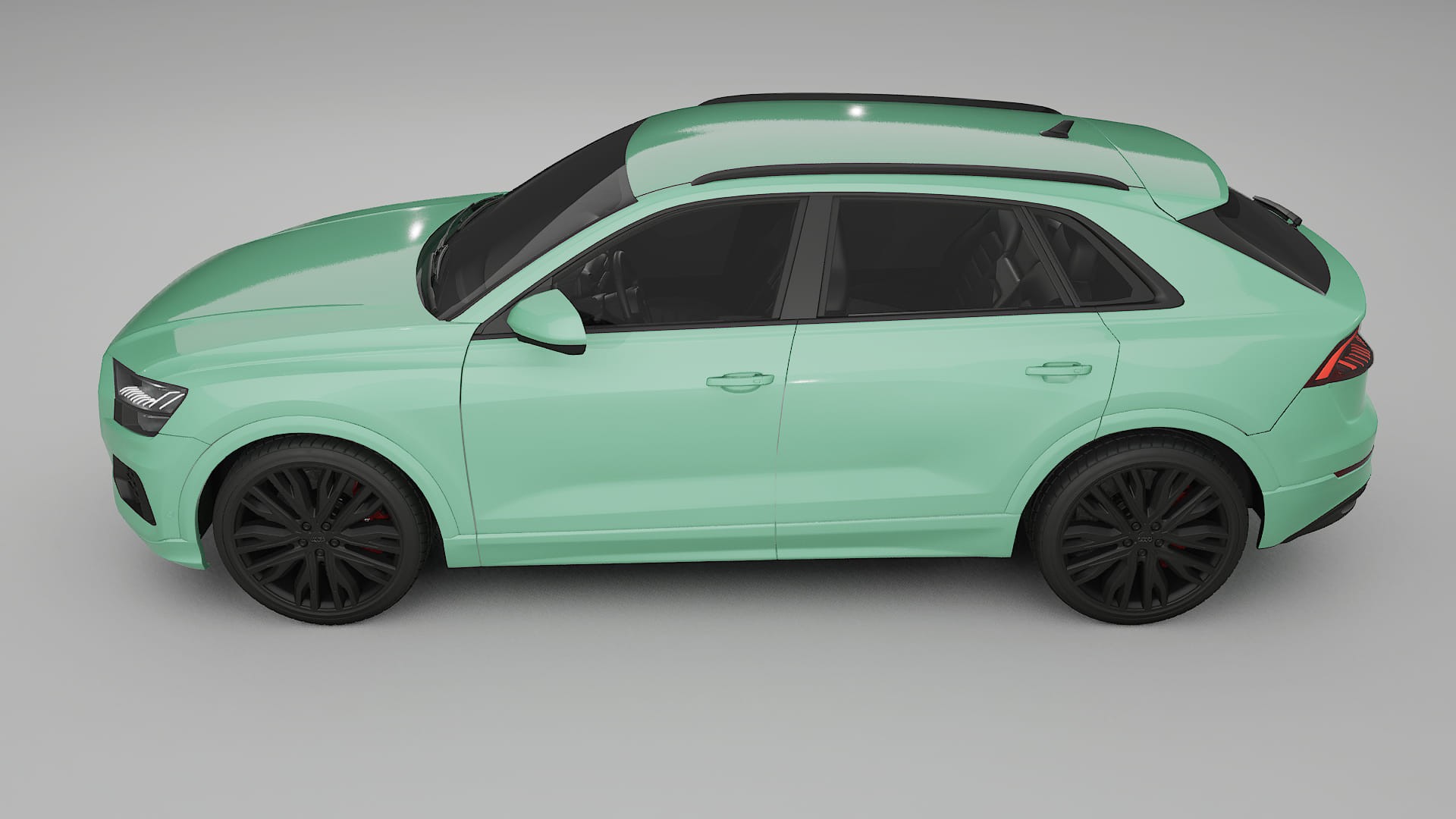 Audi Q8 F1 prefacelift pre LCI TPU Lackskyddsfilm | DUSTY Färgskiftande PPF – Komplett Förskuret Kit