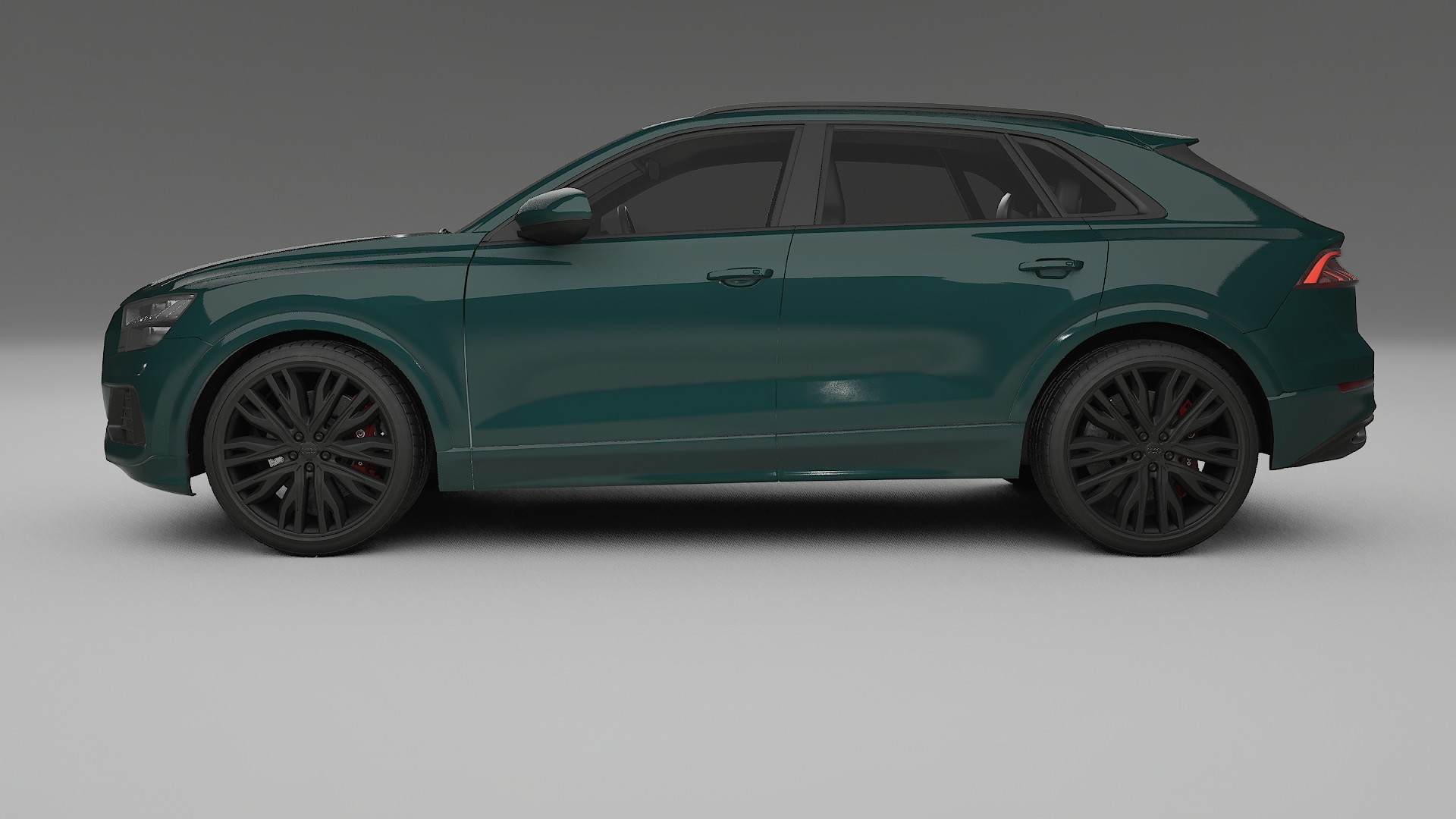 Audi Q8 F1 prefacelift pre LCI TPU Lackskyddsfilm | INFERNO Färgskiftande PPF – Komplett Förskuret Kit