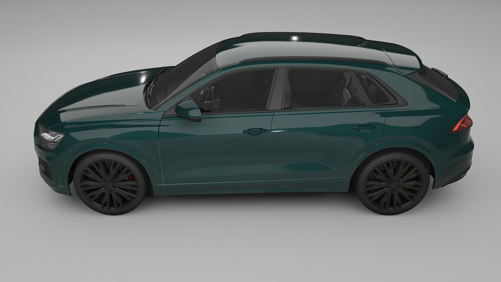 Audi Q8 F1 prefacelift pre LCI TPU Lackskyddsfilm | INFERNO Färgskiftande PPF – Komplett Förskuret Kit