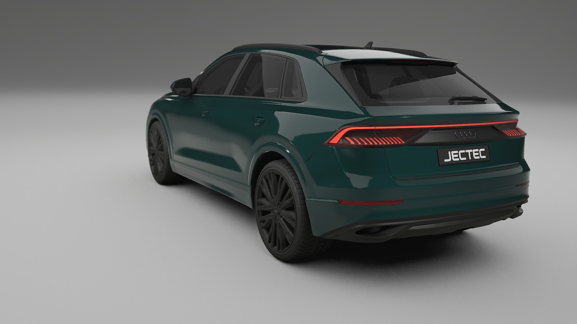 Audi Q8 F1 prefacelift pre LCI TPU Lackskyddsfilm | INFERNO Färgskiftande PPF – Komplett Förskuret Kit