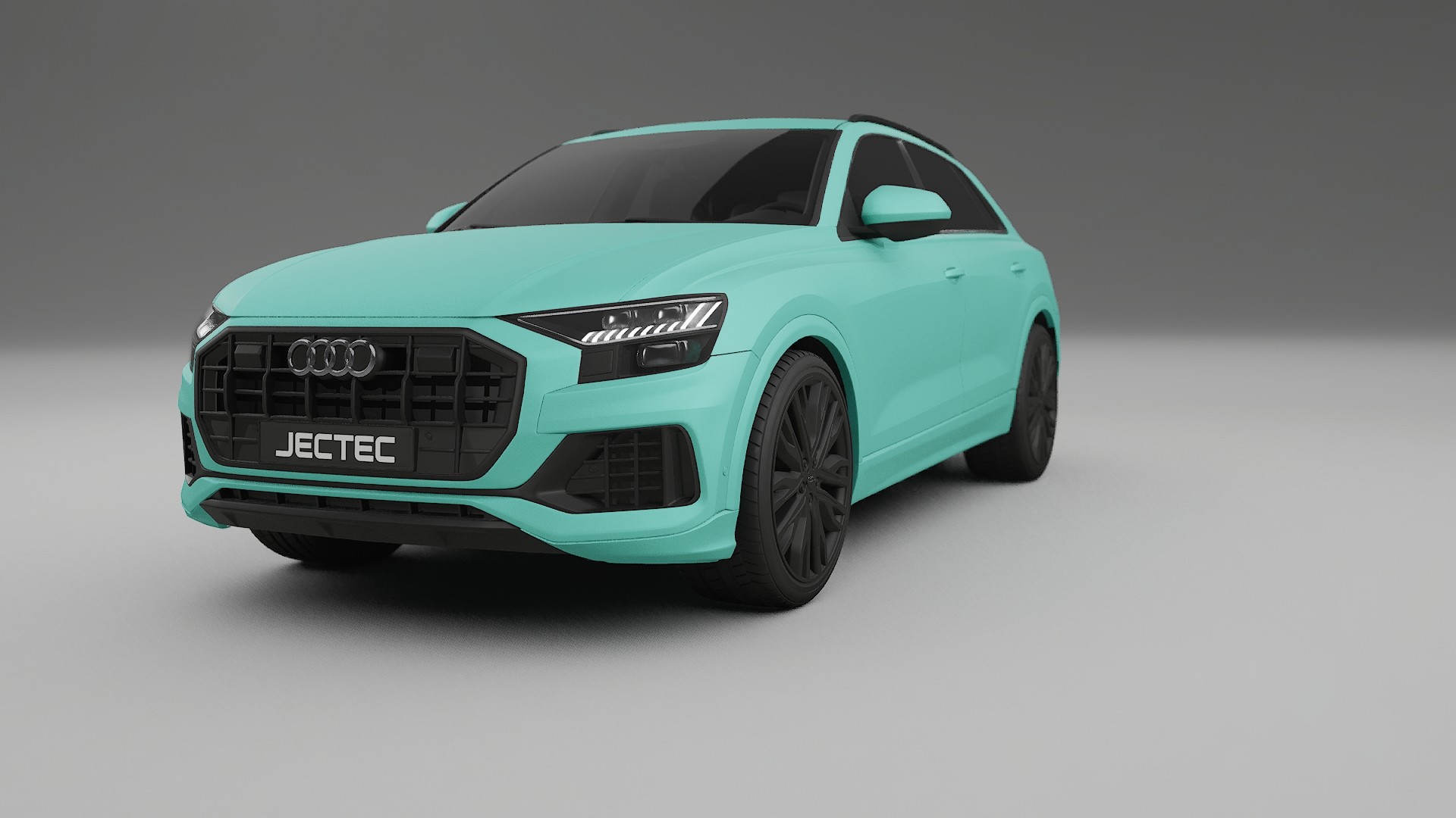 Audi Q8 F1 prefacelift pre LCI TPU Lackskyddsfilm | FROST Färgskiftande PPF – Komplett Förskuret Kit