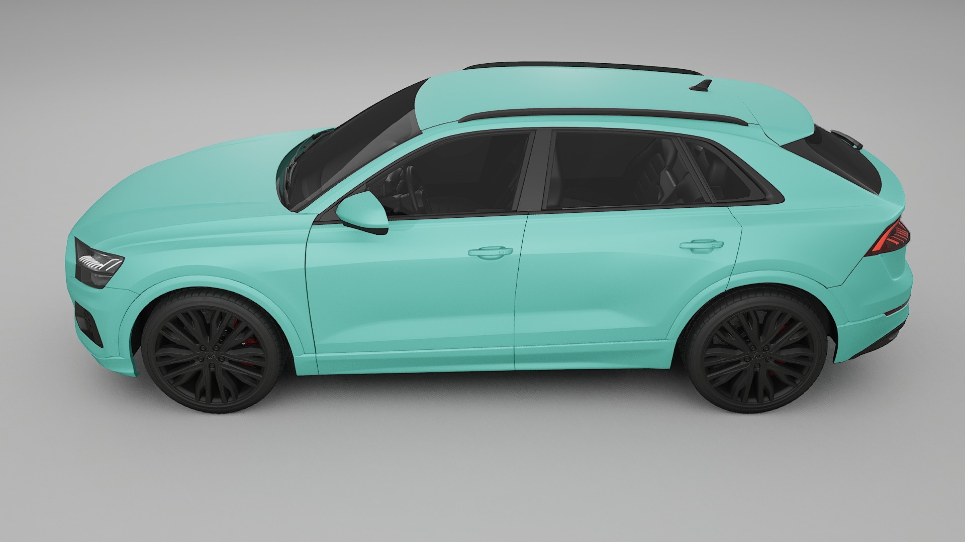 Audi Q8 F1 prefacelift pre LCI TPU Lackskyddsfilm | FROST Färgskiftande PPF – Komplett Förskuret Kit