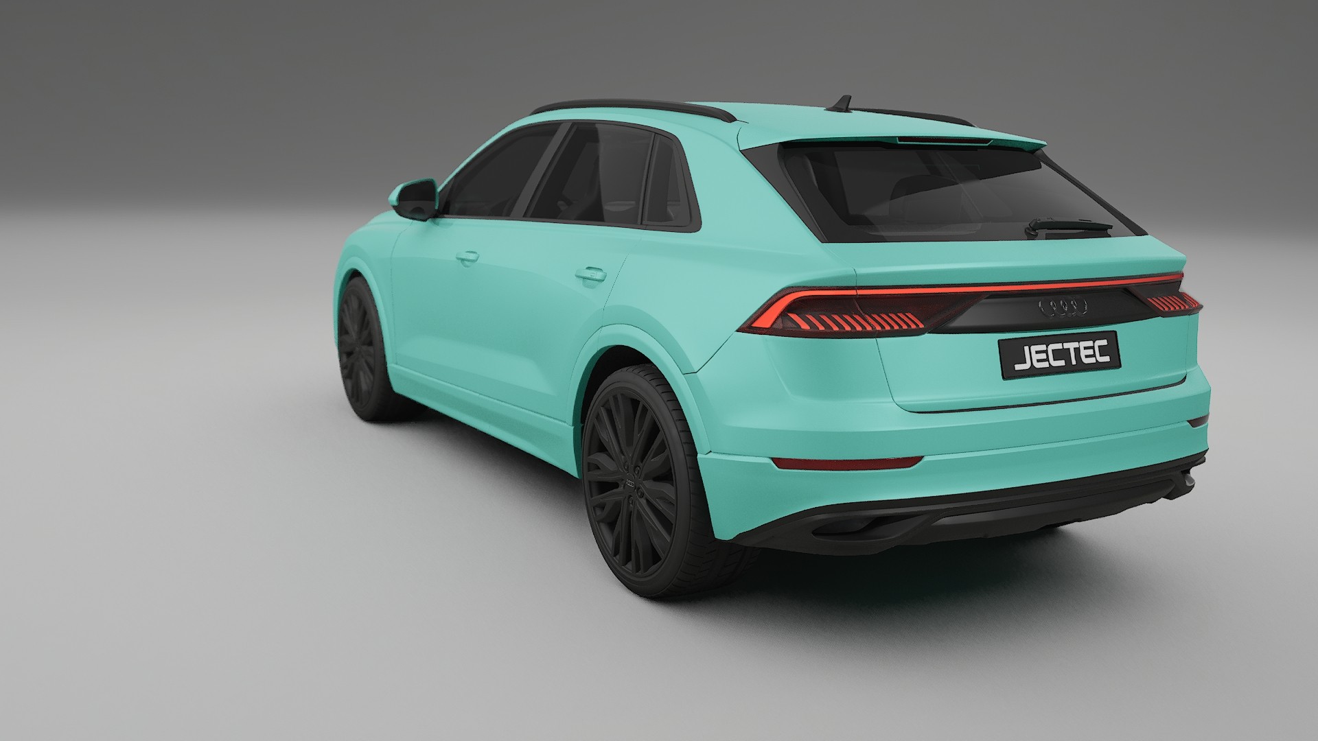 Audi Q8 F1 prefacelift pre LCI TPU Lackskyddsfilm | FROST Färgskiftande PPF – Komplett Förskuret Kit