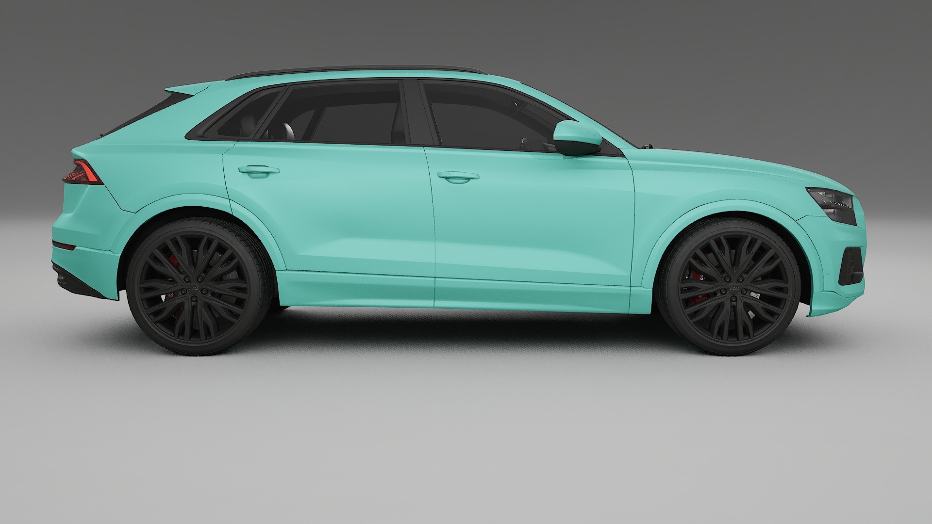 Audi Q8 F1 prefacelift pre LCI TPU Lackskyddsfilm | FROST Färgskiftande PPF – Komplett Förskuret Kit