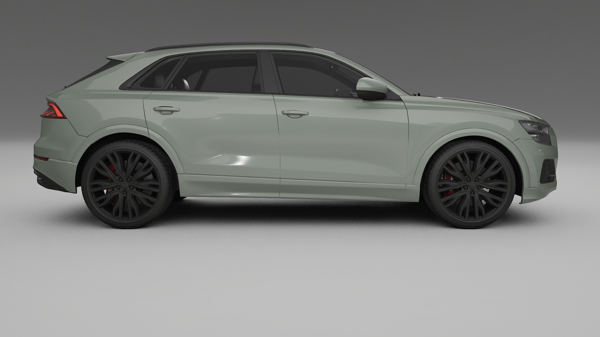 Audi Q8 F1 prefacelift pre LCI TPU Lackskyddsfilm | SLATE Färgskiftande PPF – Komplett Förskuret Kit