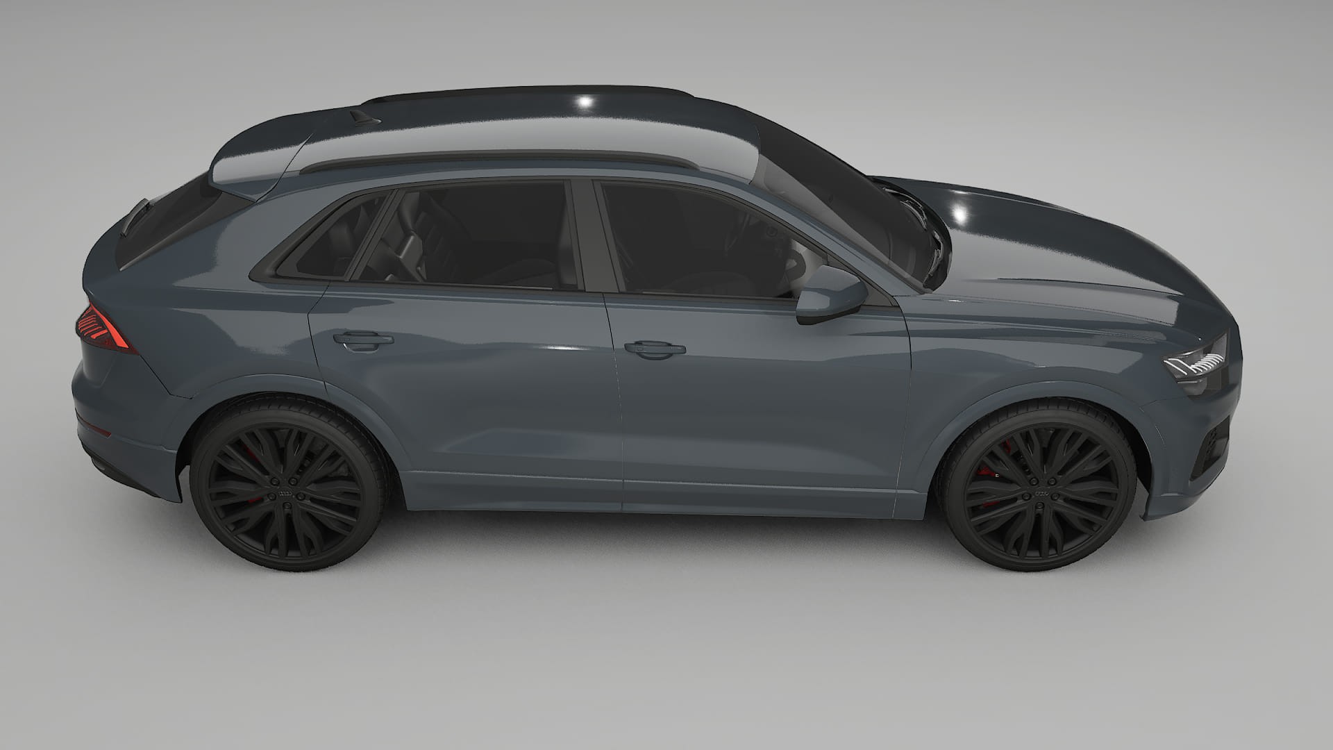 Audi Q8 F1 prefacelift pre LCI TPU Lackskyddsfilm | GRANITE Färgskiftande PPF – Komplett Förskuret Kit