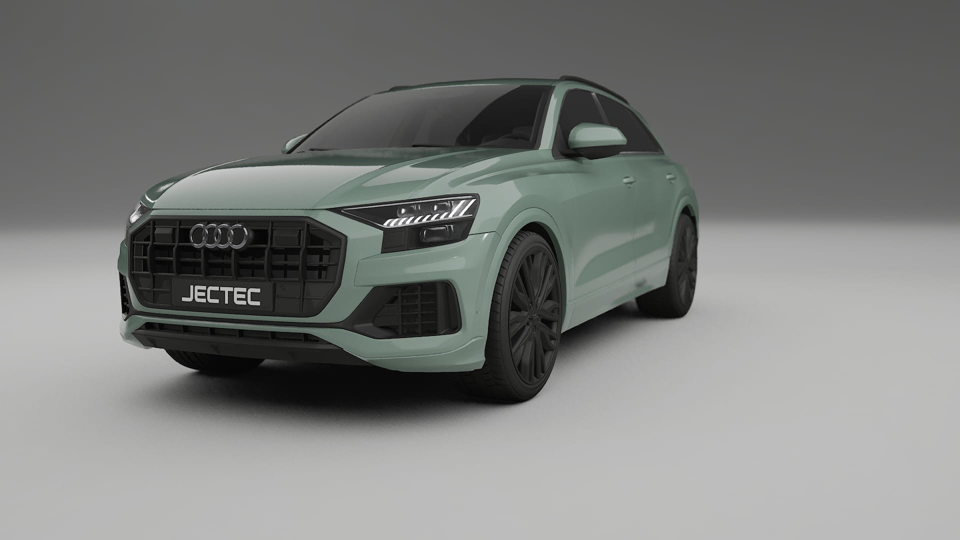 Audi Q8 F1 prefacelift pre LCI TPU Lackskyddsfilm | CINDER Färgskiftande PPF – Komplett Förskuret Kit