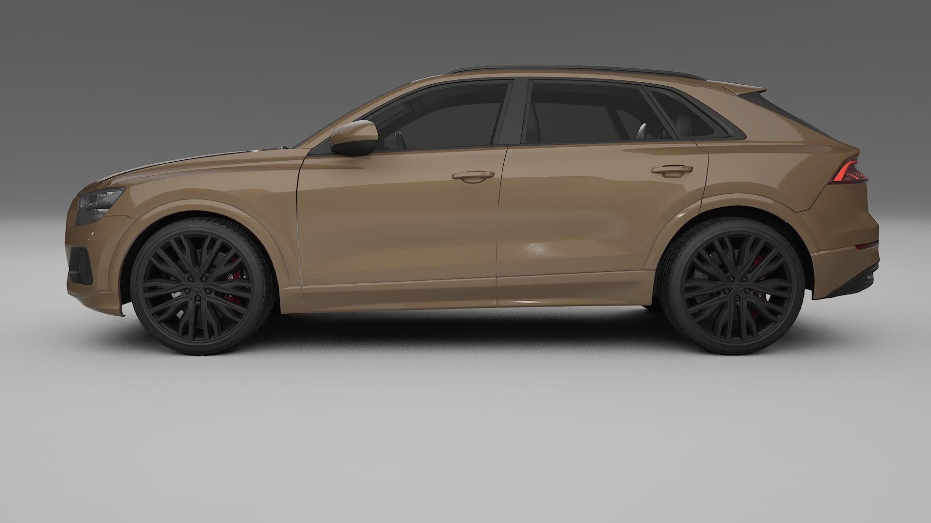 Audi Q8 F1 prefacelift pre LCI TPU Lackskyddsfilm | SAHARA Färgskiftande PPF – Komplett Förskuret Kit