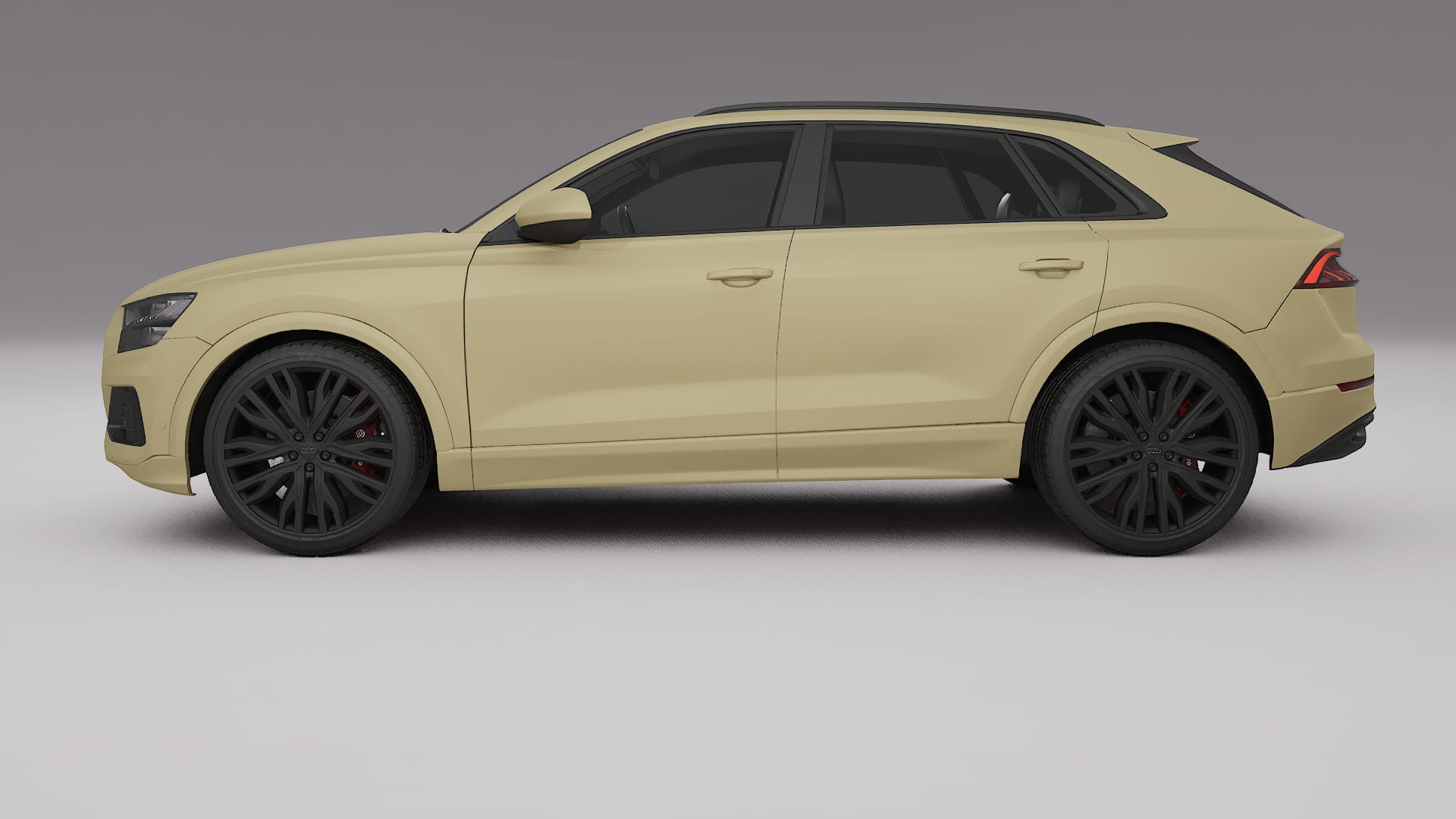 Audi Q8 F1 prefacelift pre LCI TPU Lackskyddsfilm | SAND Färgskiftande PPF – Komplett Förskuret Kit